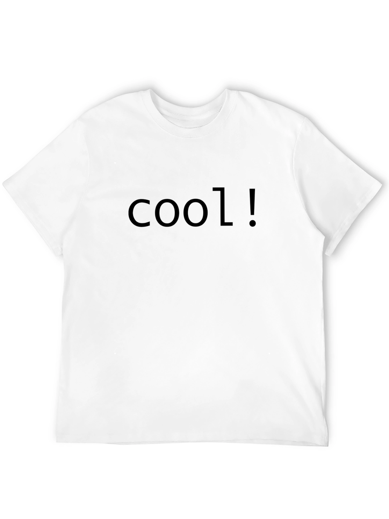 Black Cool! Graphic T-Shirt - Short Sleeve Crew Neck Tee view 12
