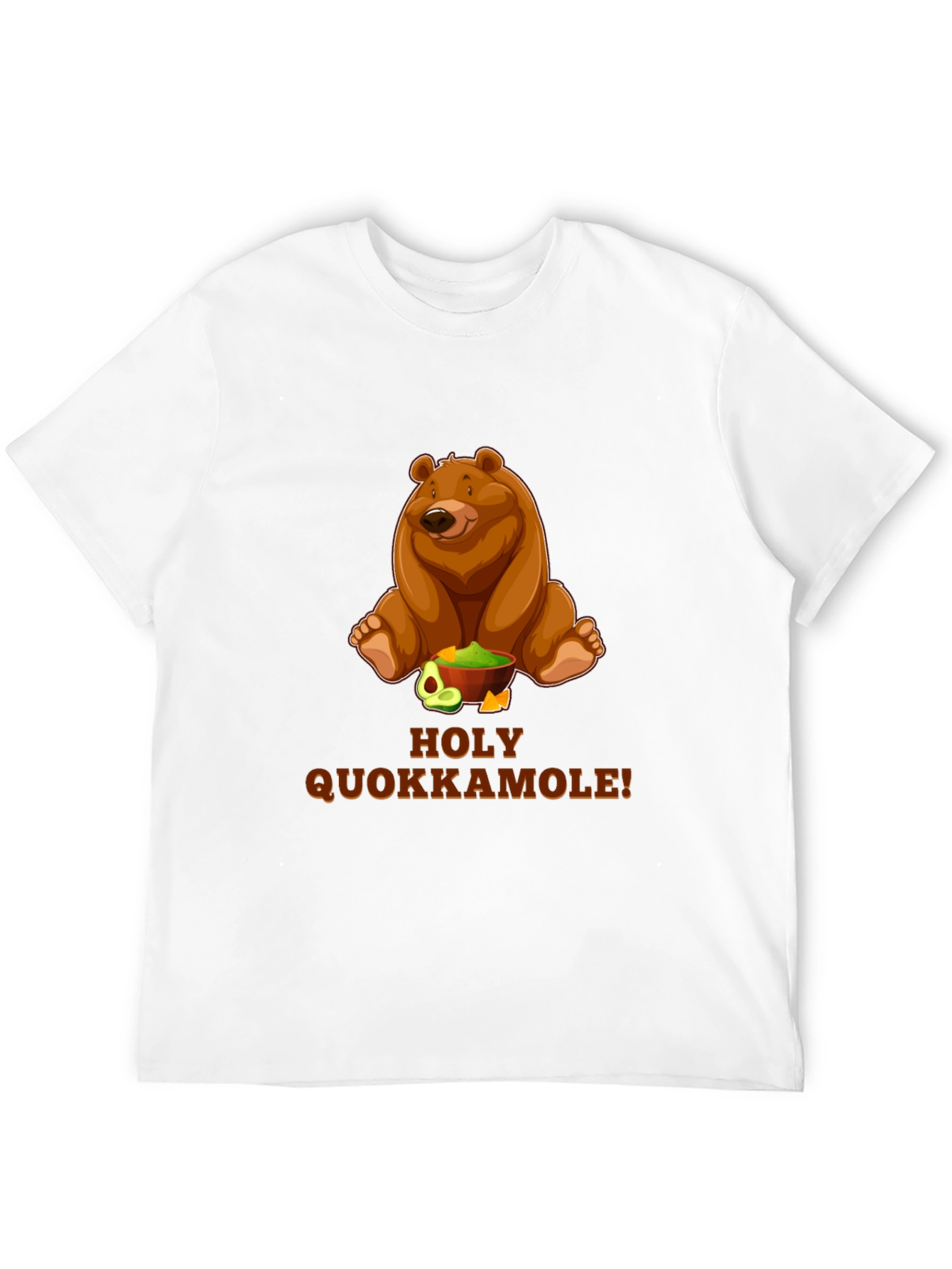 Black Holy Quokkamole T-Shirt - Funny Bear & Guacamole Tee view 12