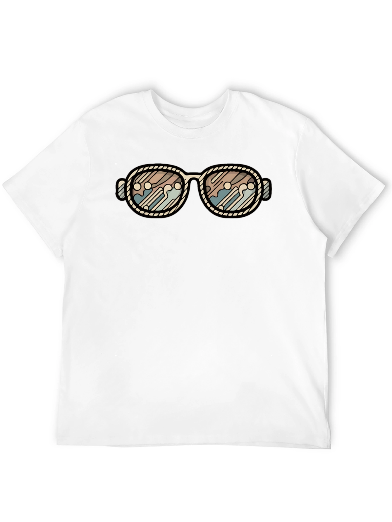 Black Retro Sunglasses Graphic T-Shirt - Cool Stylish Tee view 12