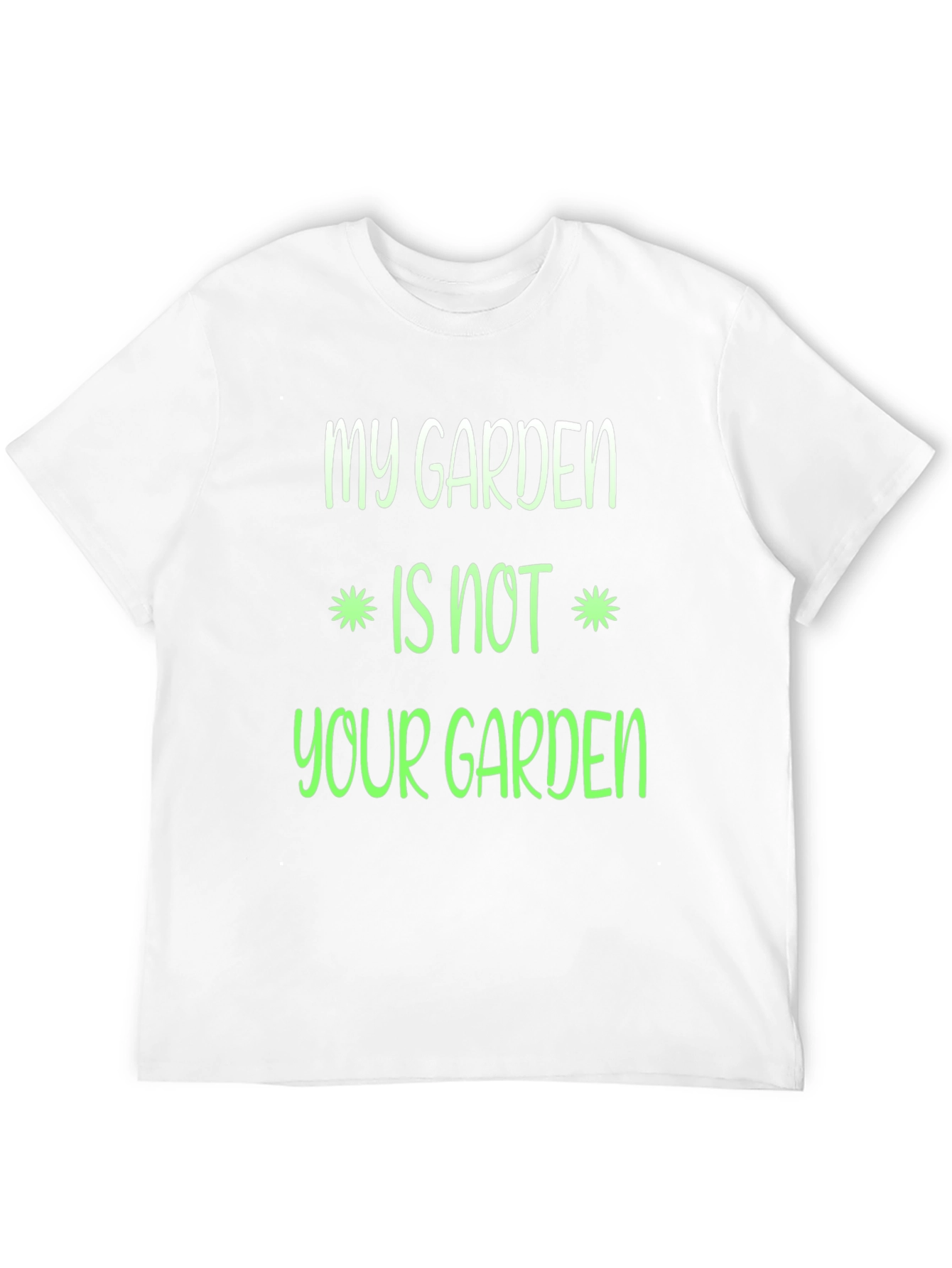 Black My Garden Is Not Your Garden Graphic T-Shirt view 12