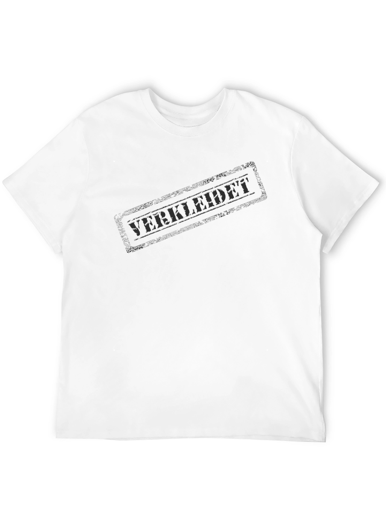 Black Black T-Shirt with Distressed Stamp Graphic view 12