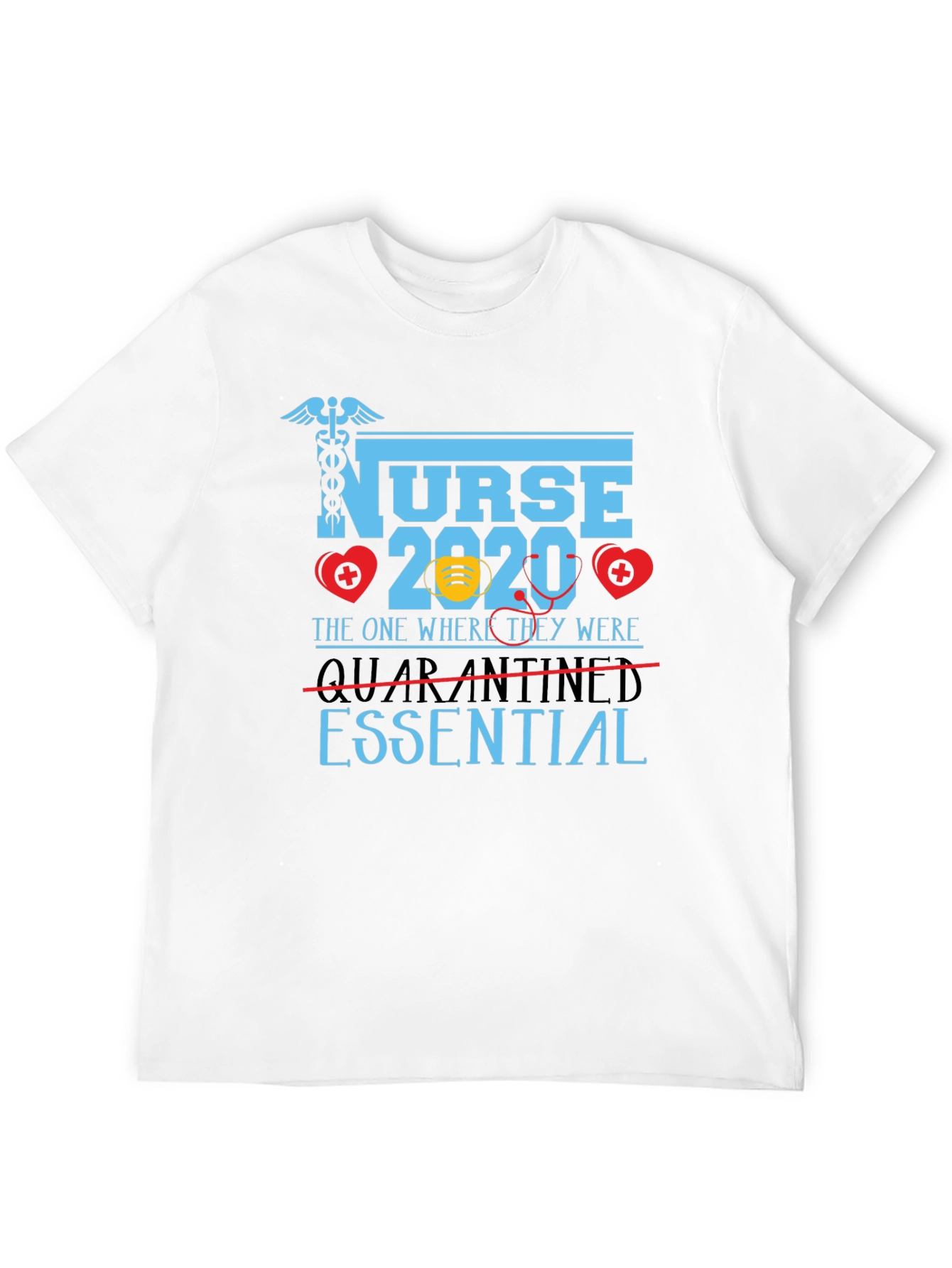 Black Nurse Essential 2020 T-Shirt view 12