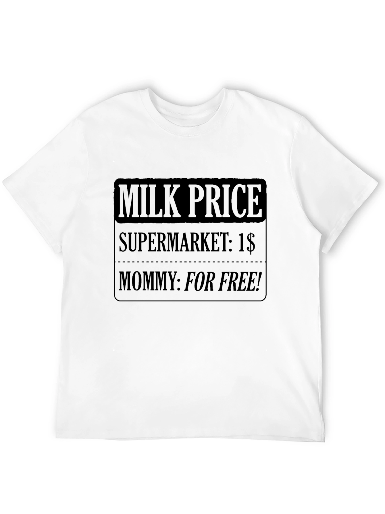 Black Funny Milk Price Graphic T-Shirt view 12
