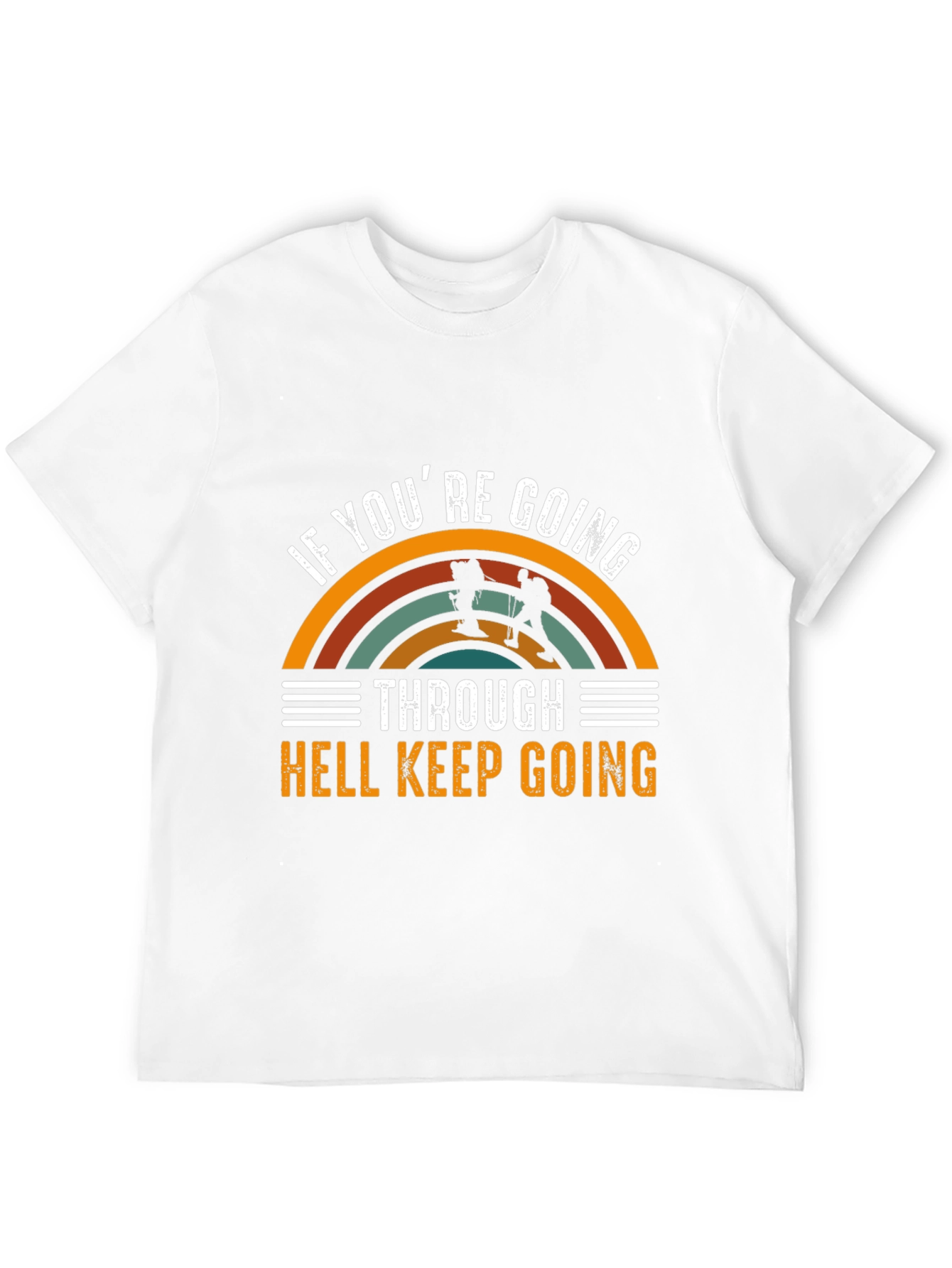 Black If You're Going Through Hell T-Shirt view 12