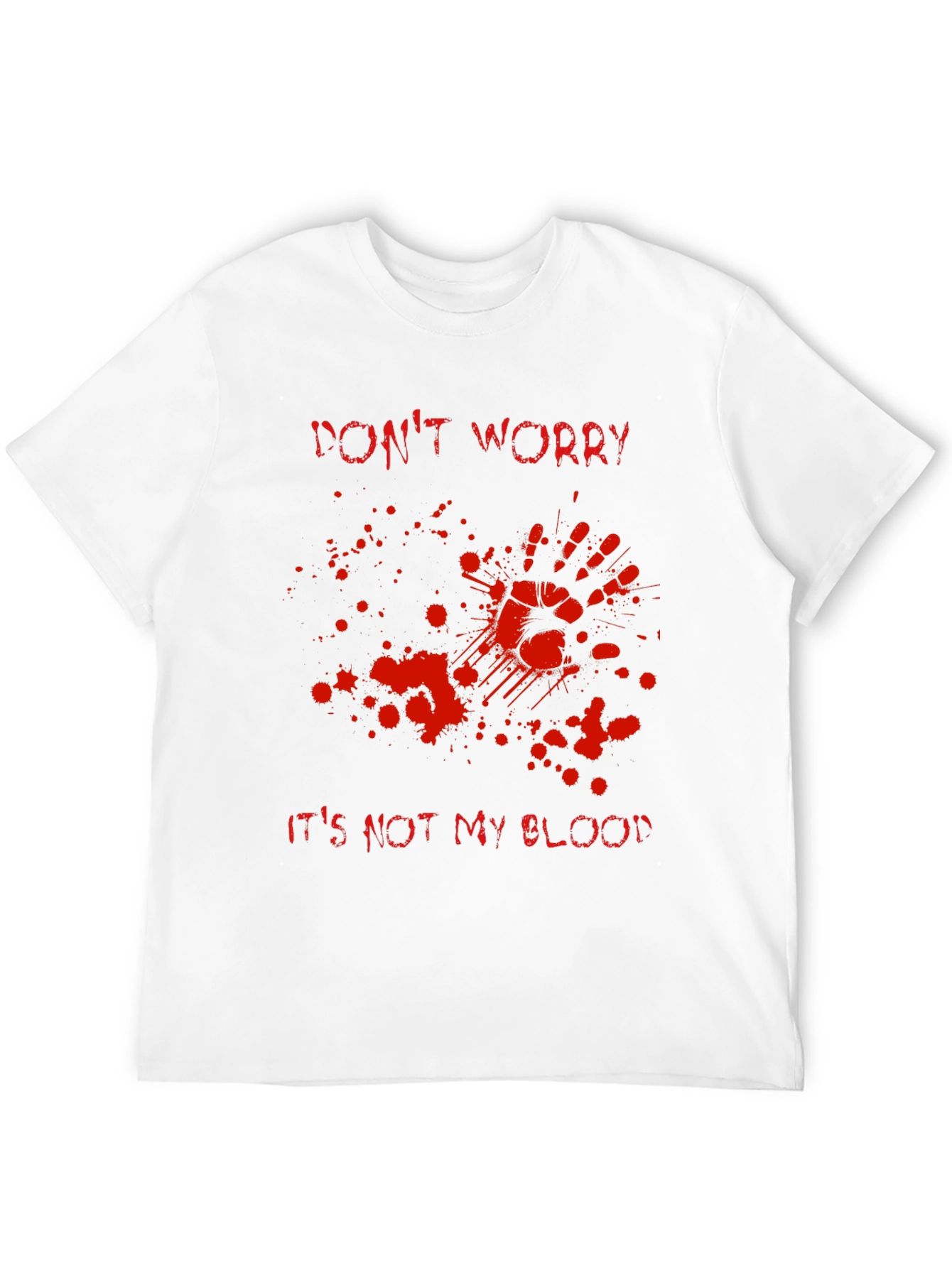 Black Don't Worry It's Not My Blood T-Shirt view 12