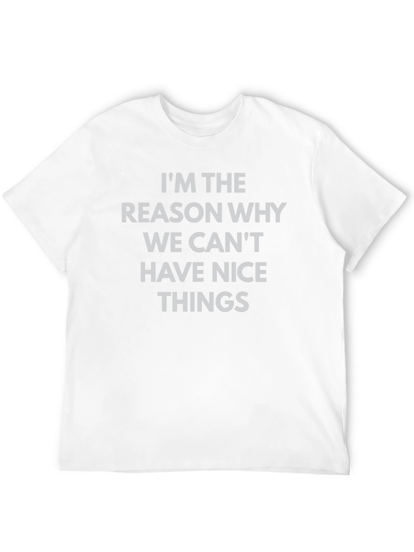 Black Funny Graphic Tee - I'm The Reason T-Shirt view 12