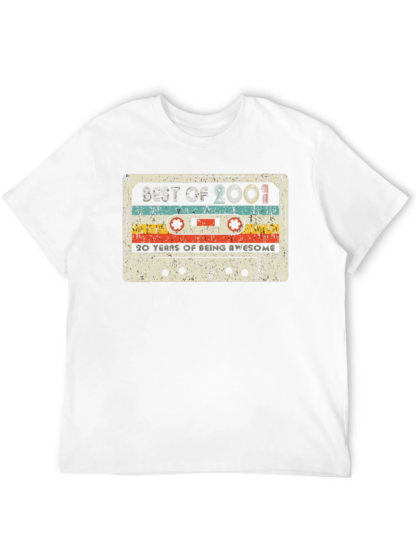 Black Best of 2001: Retro Cassette T-Shirt view 12