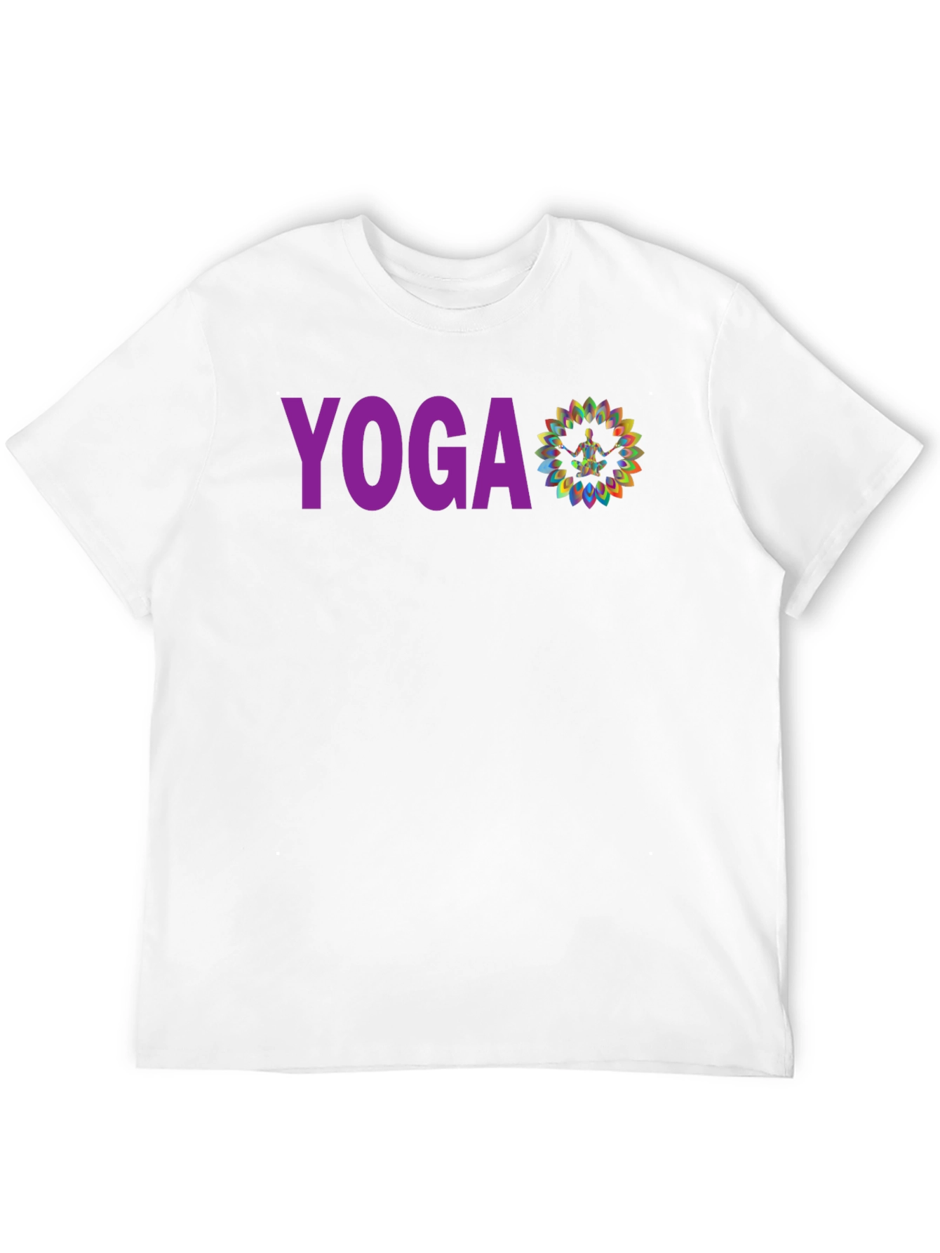Black Yoga Graphic Tee - Meditative Design view 12