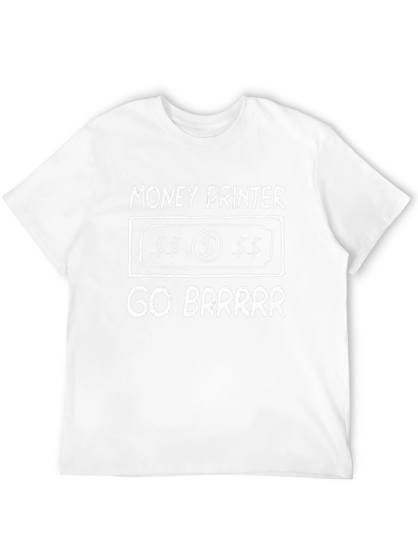 Black Money Printer GO BRRR T-Shirt view 12