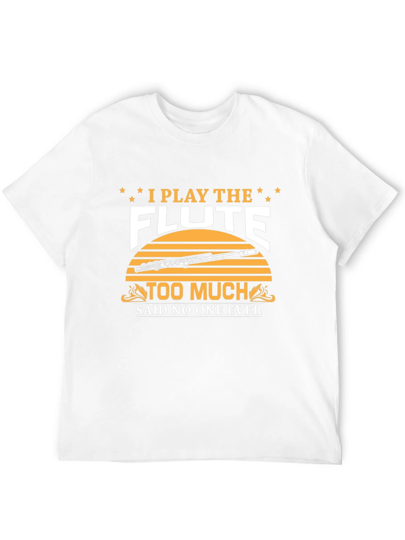 Black Flute Player T-Shirt: I Play the Flute Too Much view 12