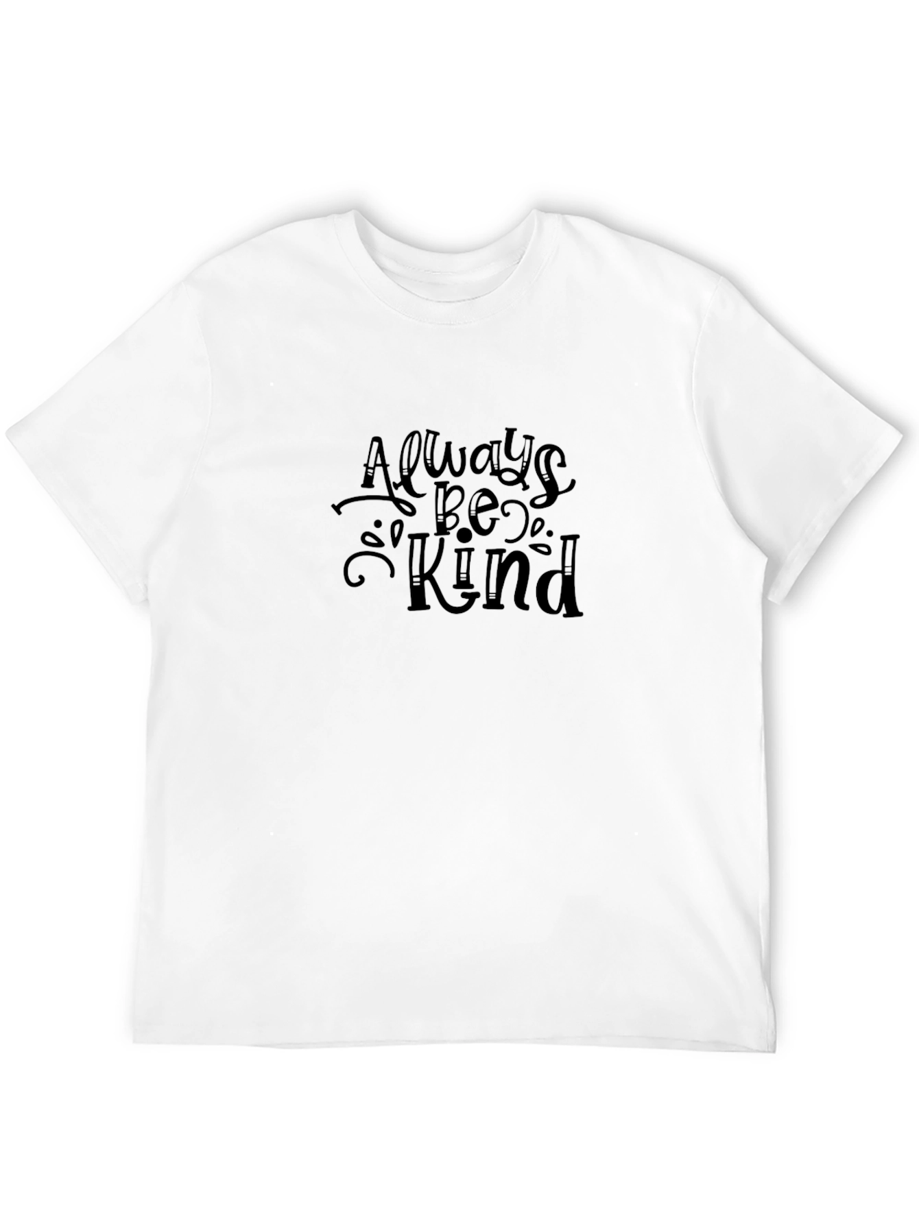 Black Always Be Kind Black Graphic Tee view 12