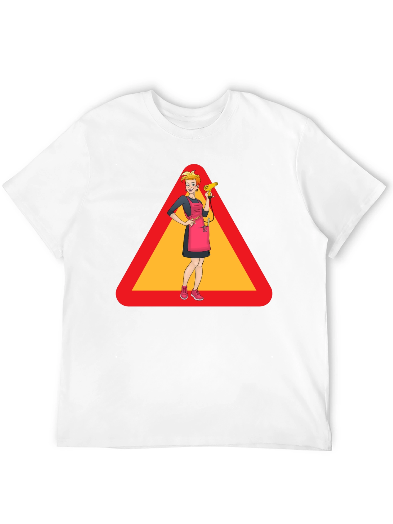 Black Caution: Stylish Hairdresser T-Shirt view 12