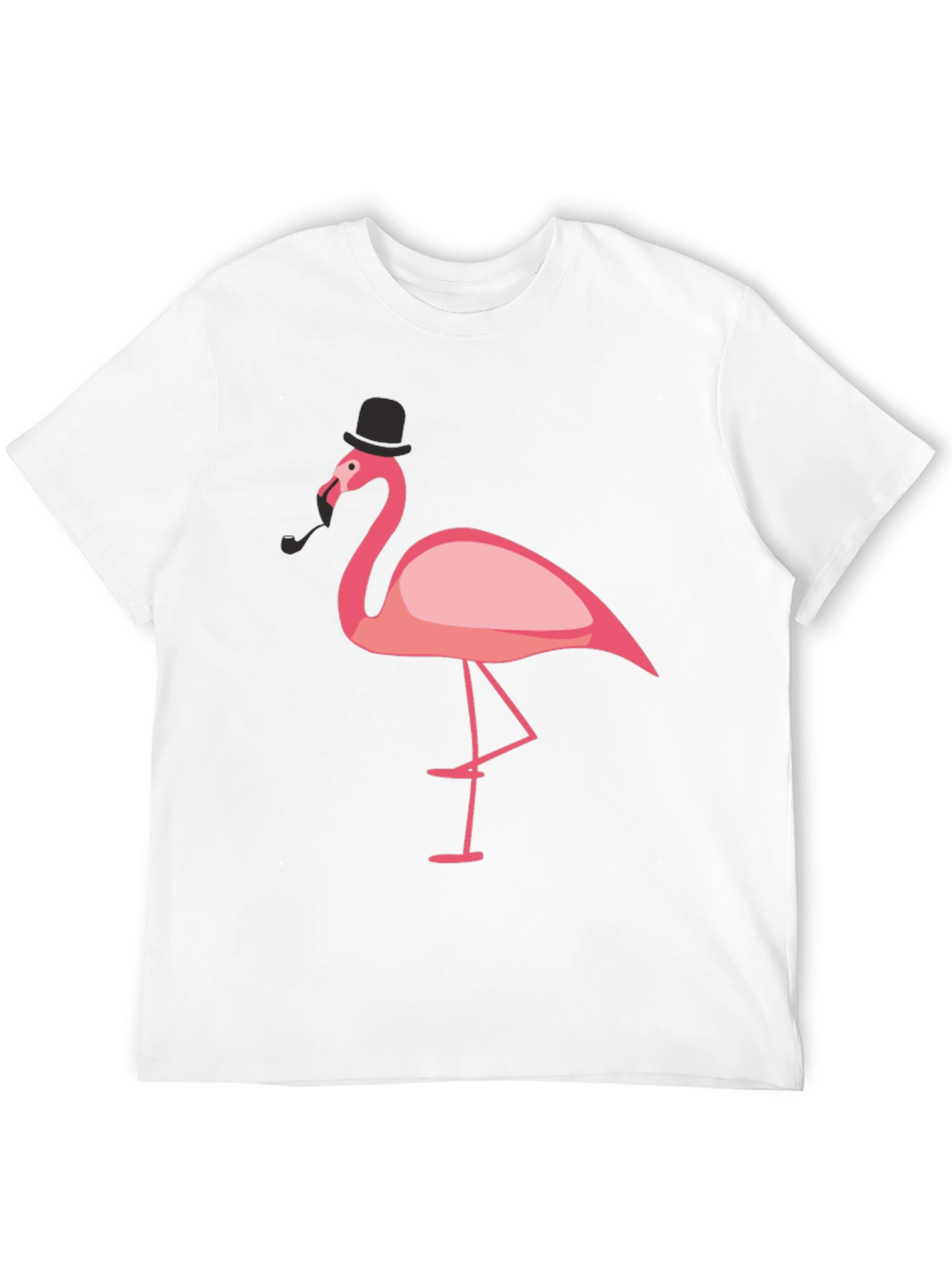 Black Stylish Flamingo Graphic Tee view 12