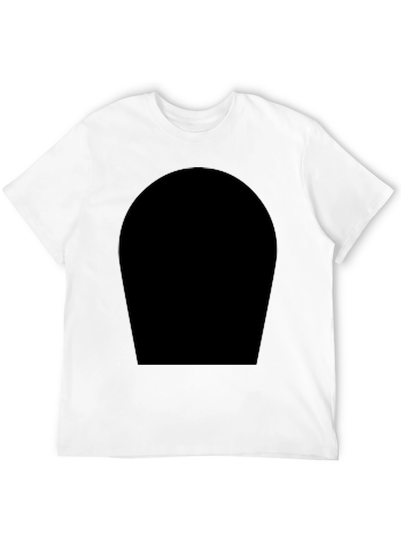 Black Men's Black Crew Neck T-Shirt - Modern Style view 12