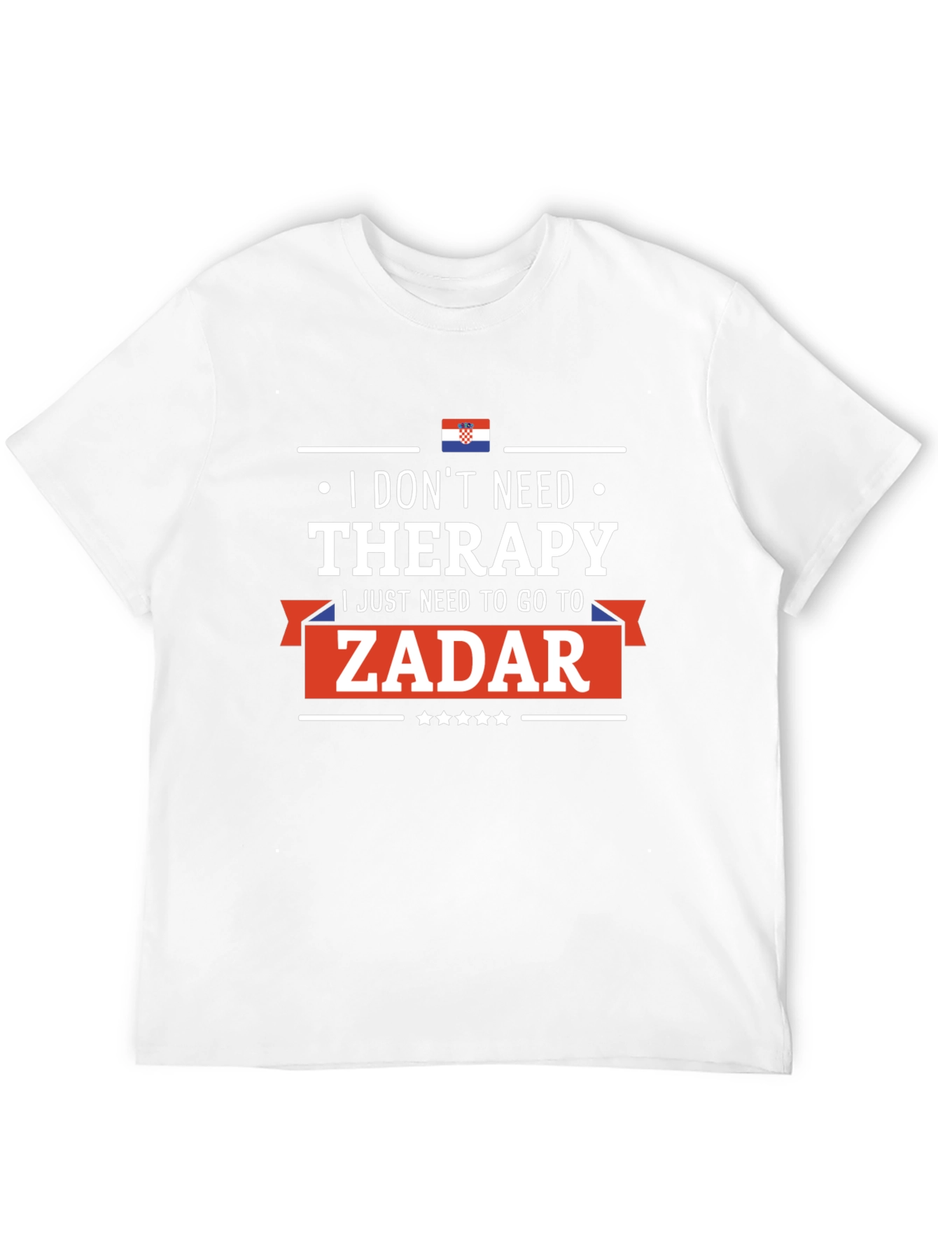 Black Zadar Therapy T-Shirt: Croatia Vacation Tee view 12