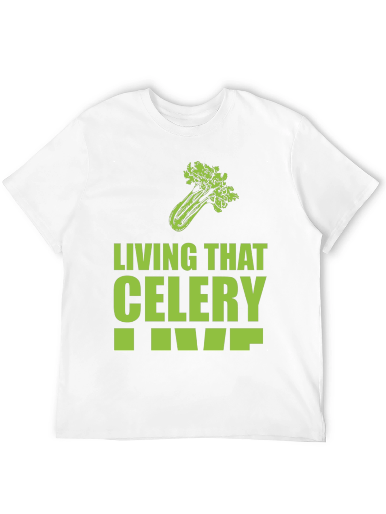 Black Living That Celery Life Graphic T-Shirt view 12