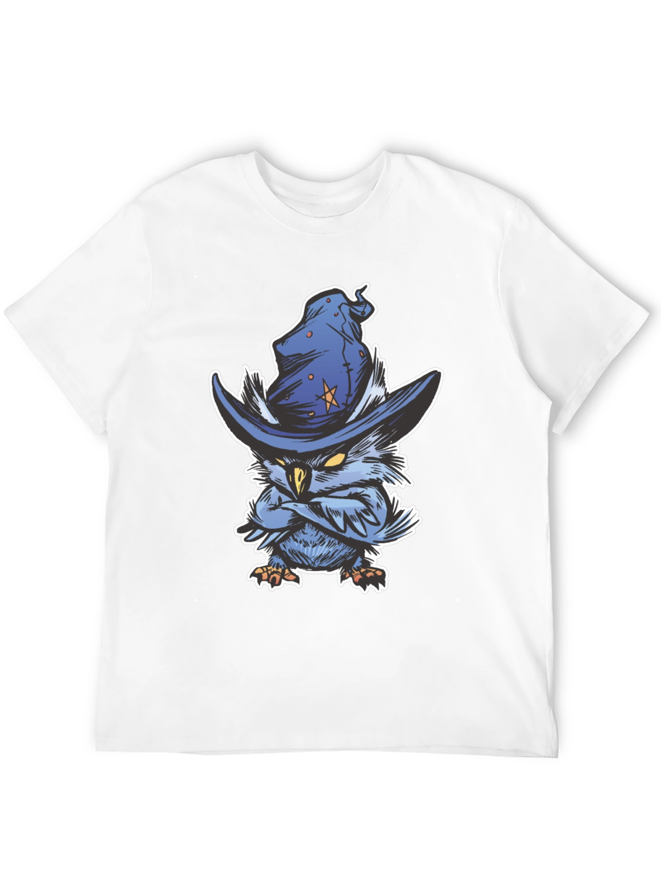 Black Wizard Owl T-Shirt - Unique Graphic Tee view 12