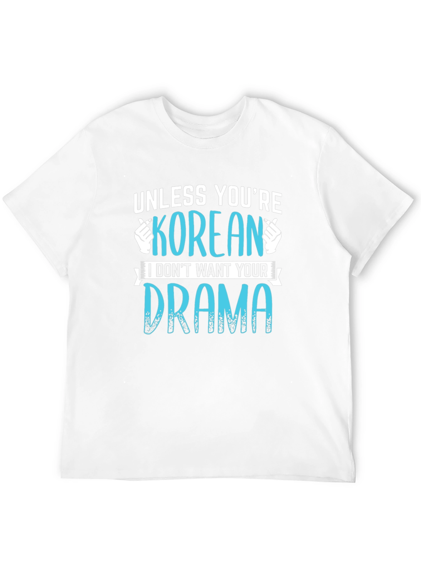 Black Funny Korean Drama T-Shirt - Unisex view 12