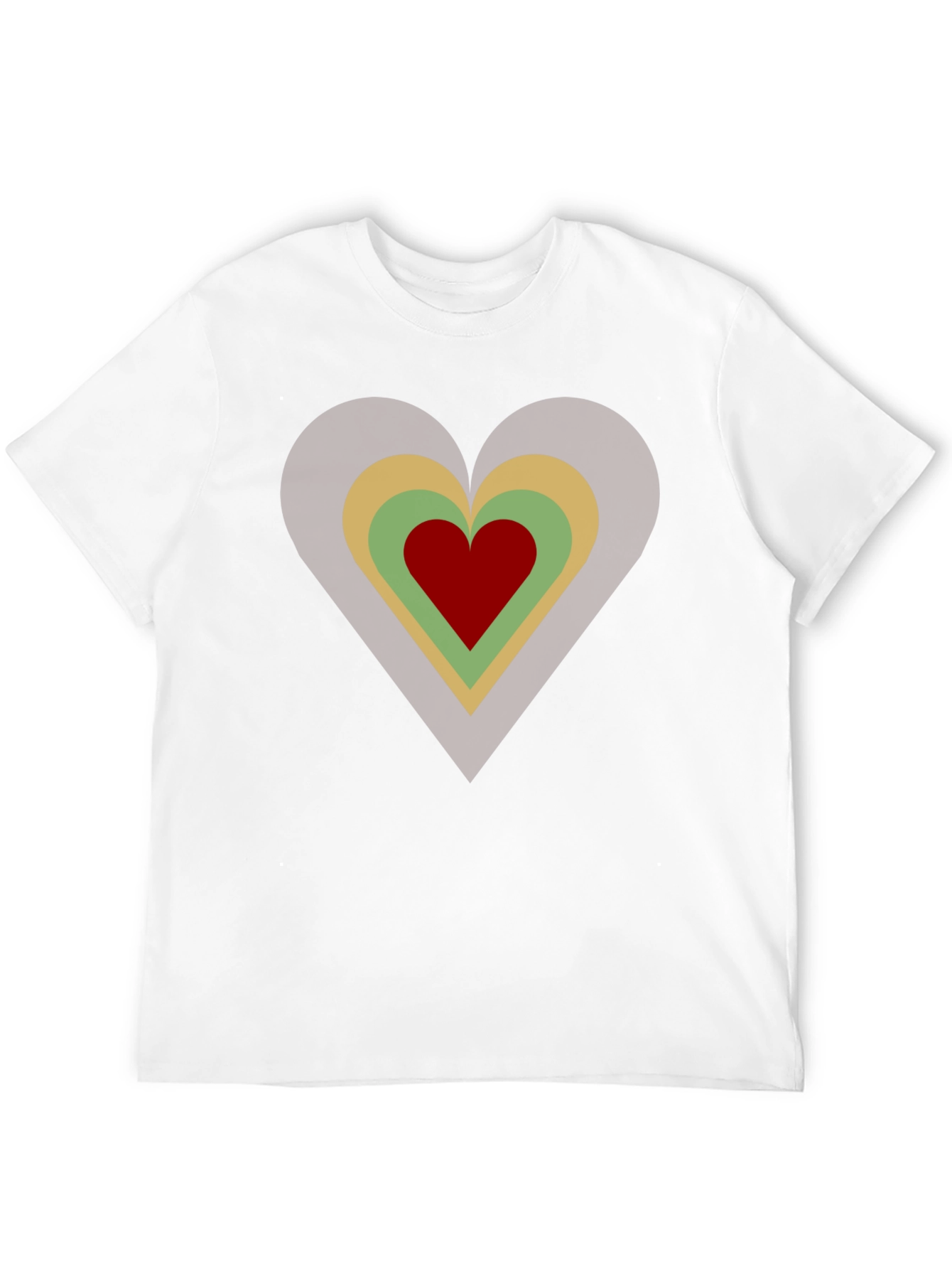 Black Retro Heart Graphic Tee - Black Cotton Casual T-Shirt view 12