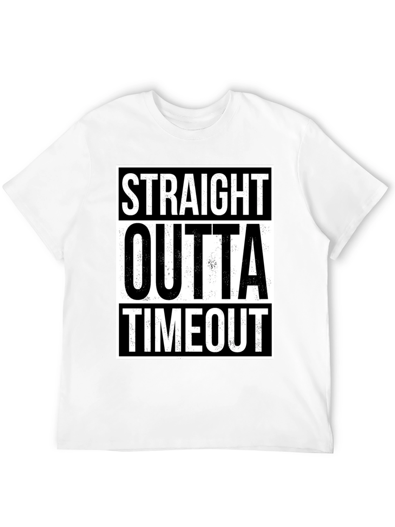 Black Straight Outta Timeout Graphic T-Shirt view 12