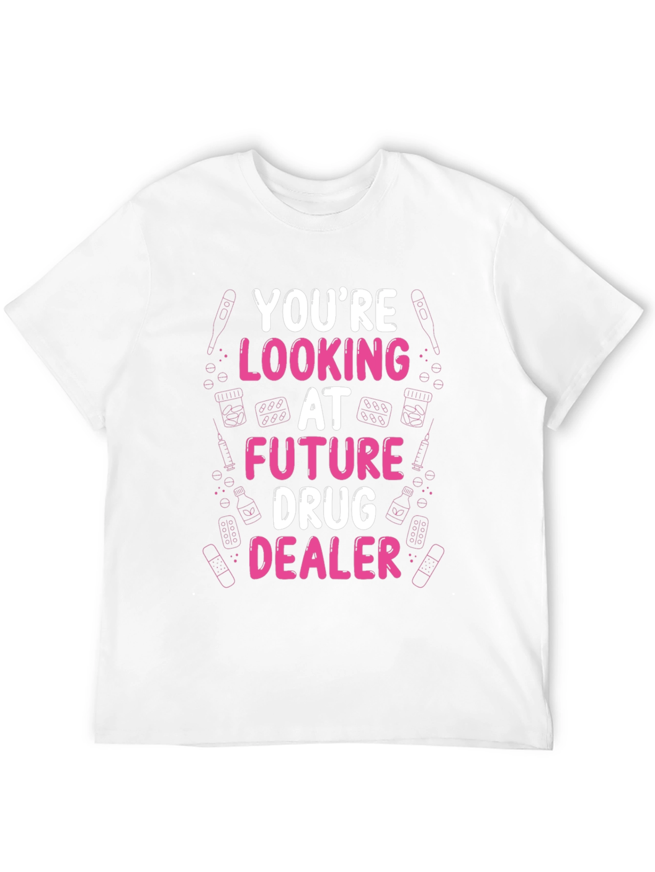 Black Future Drug Dealer Funny Graphic T-Shirt view 12