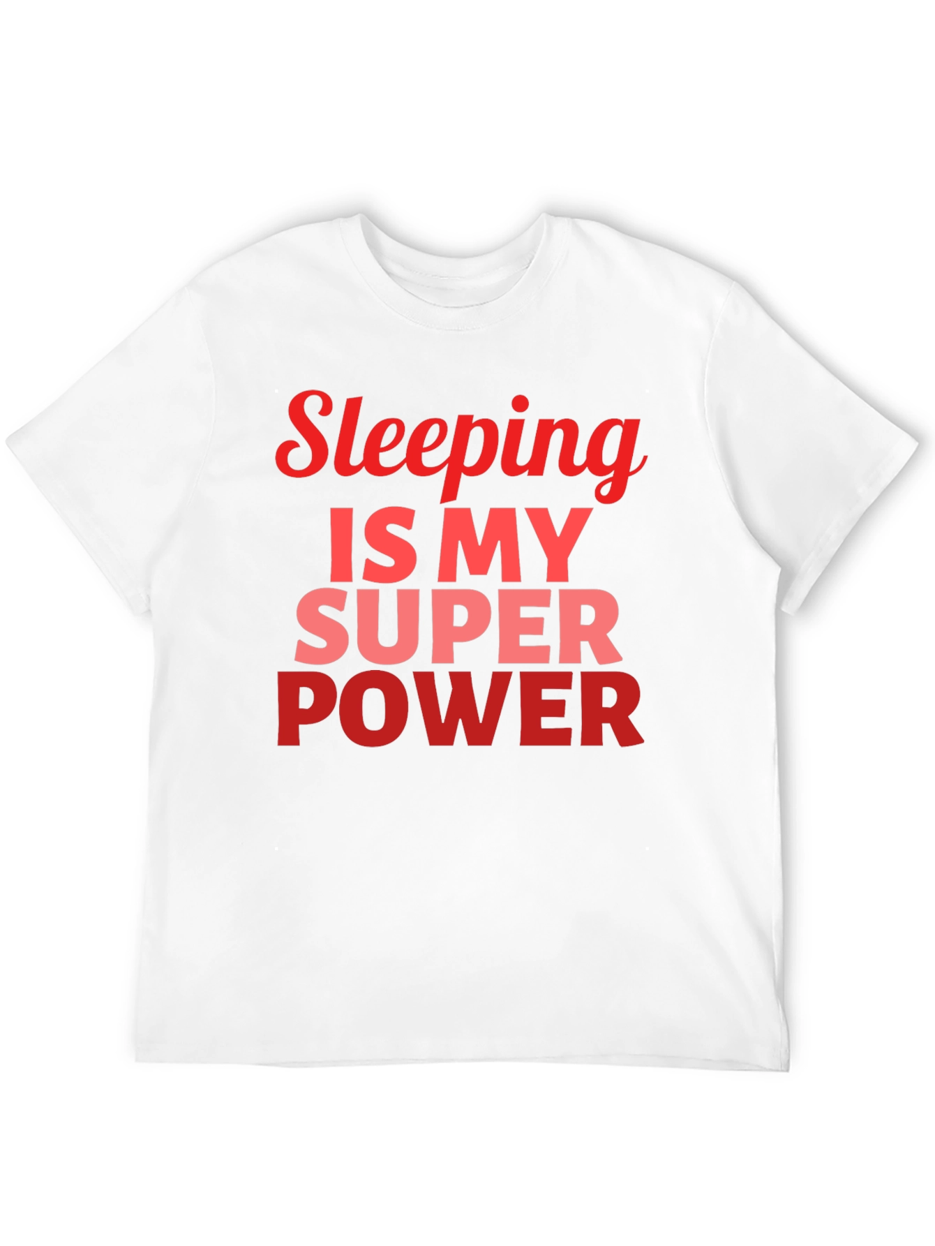 Black Sleeping Is My Superpower Graphic T-Shirt - Men's view 12