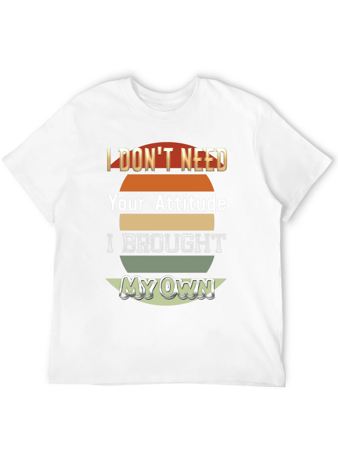 Black Attitude T-Shirt - I Brought My Own! view 12