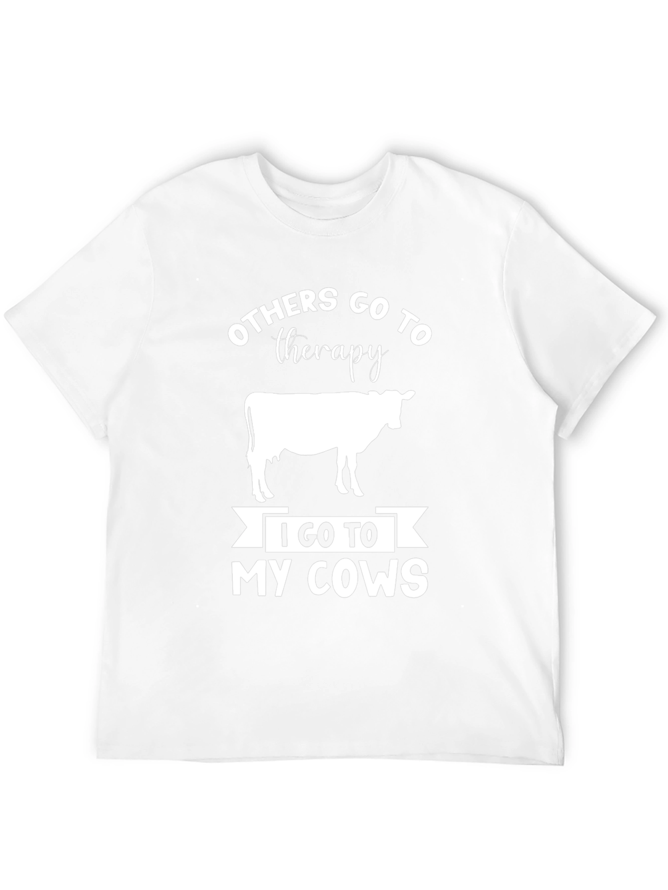 Black Funny Cow Therapy Graphic T-Shirt view 12