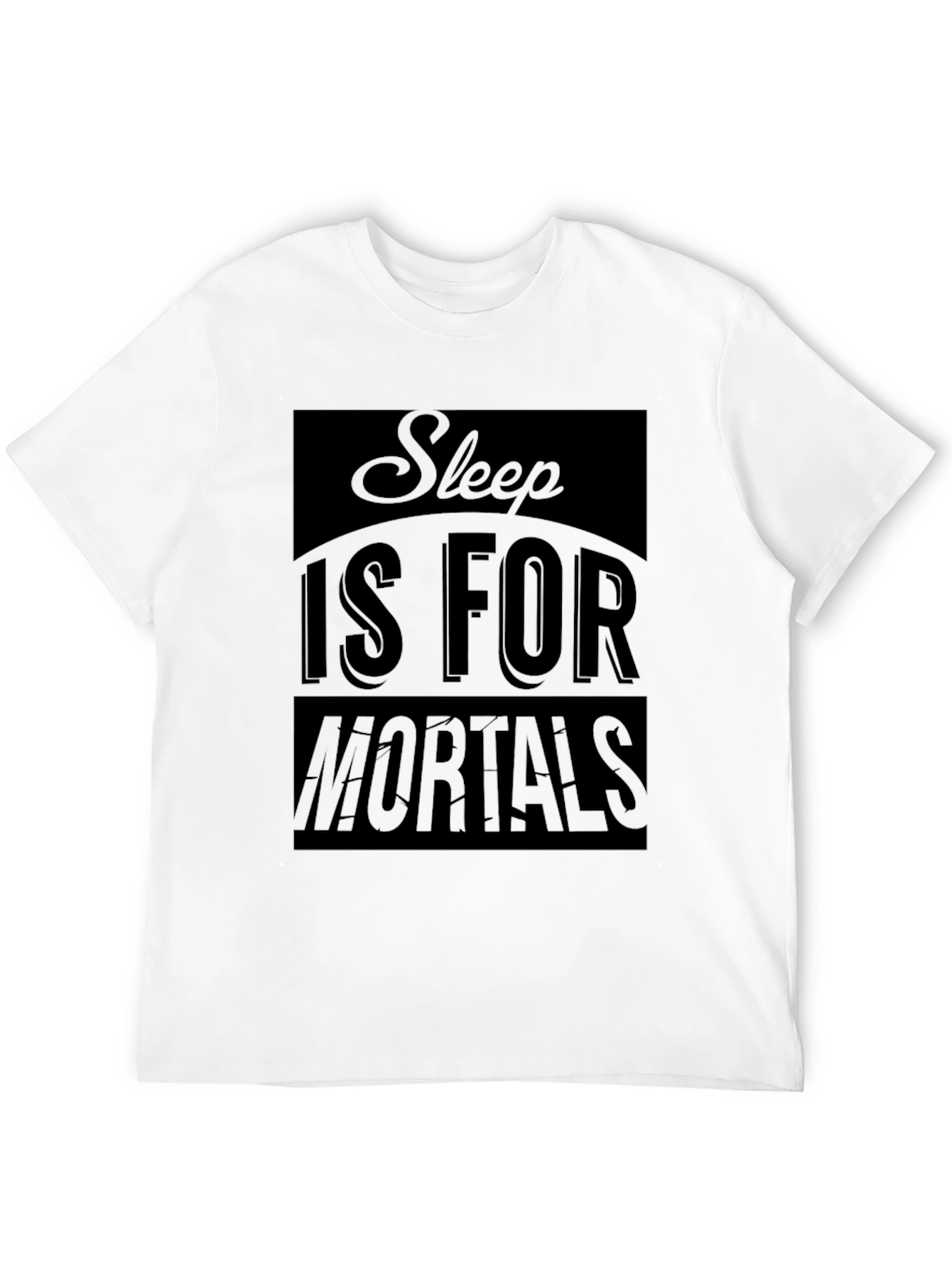 Black Sleep Is For Mortals Graphic Tee - Black view 12