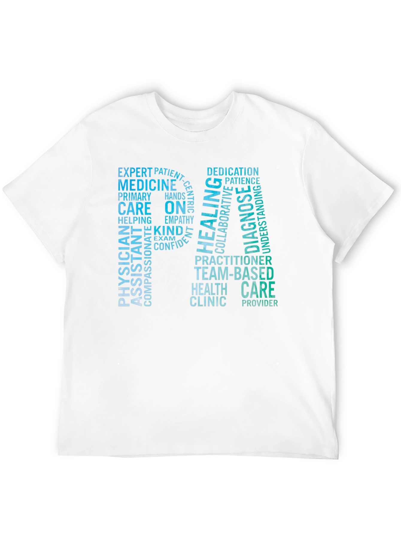 Black RN Word Cloud T-Shirt - Medical Professional Tee view 12