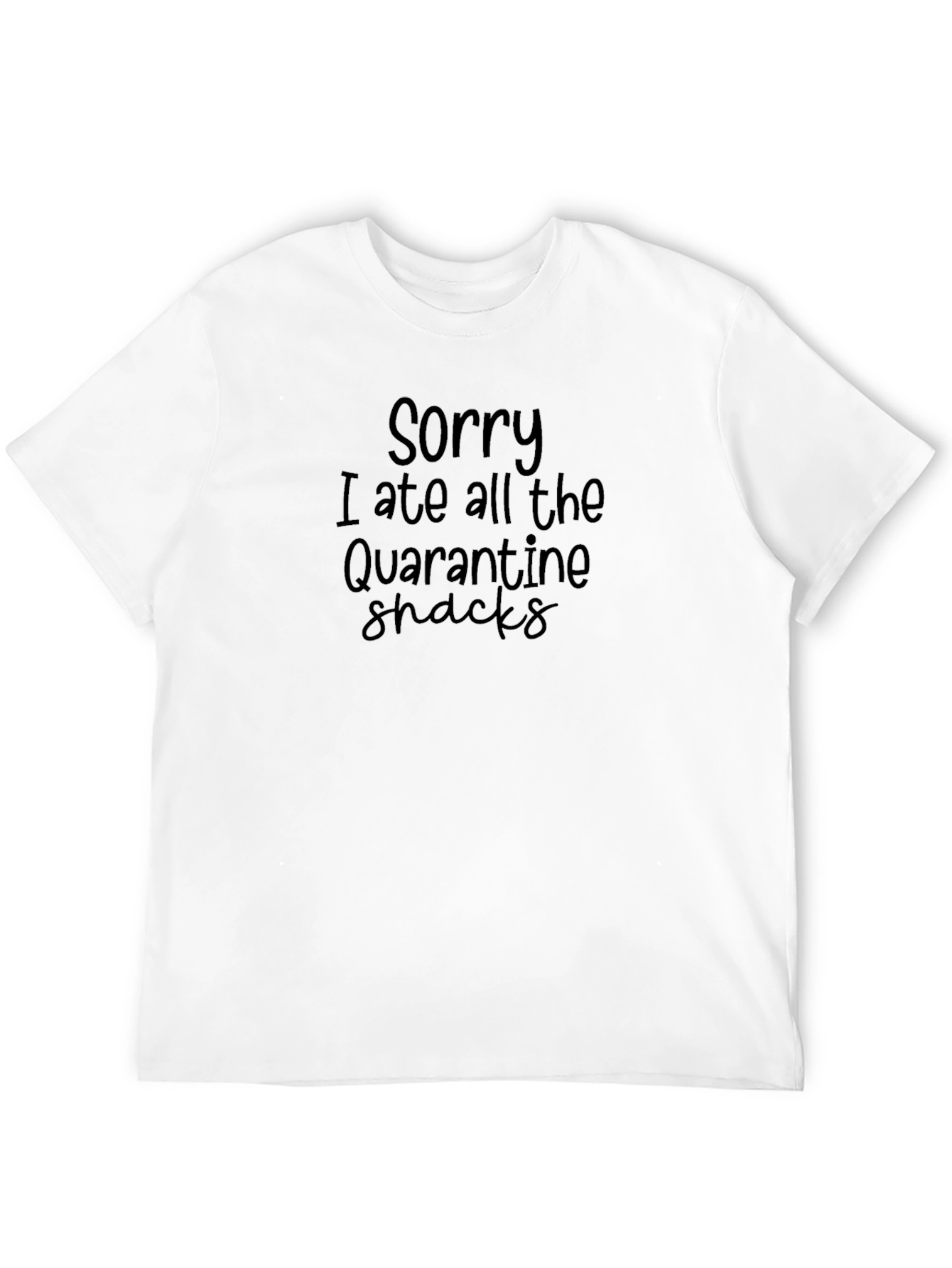 Black Quarantine Snack T-Shirt - Funny Novelty Graphic Tee view 12
