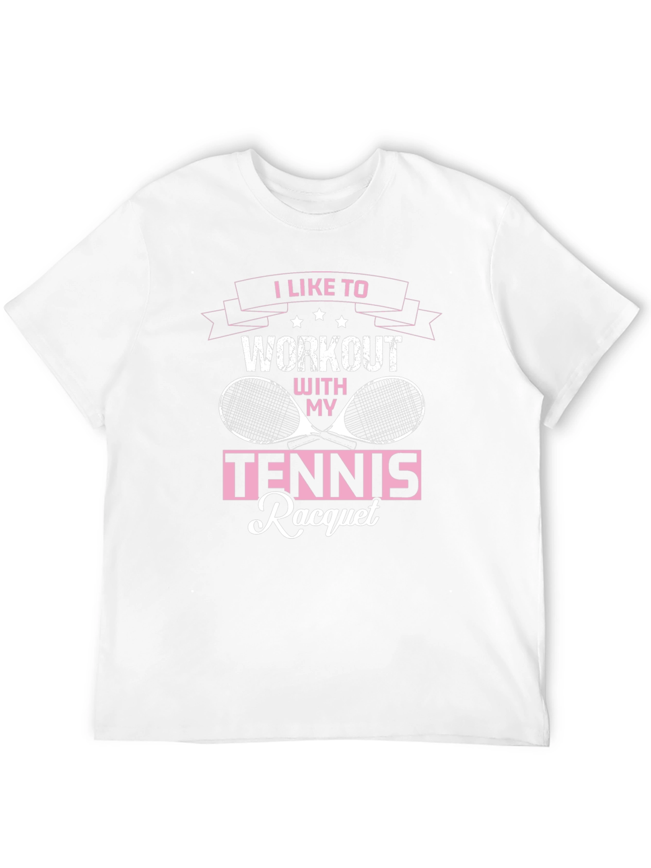Black Tennis Racquet Workout T-Shirt view 12
