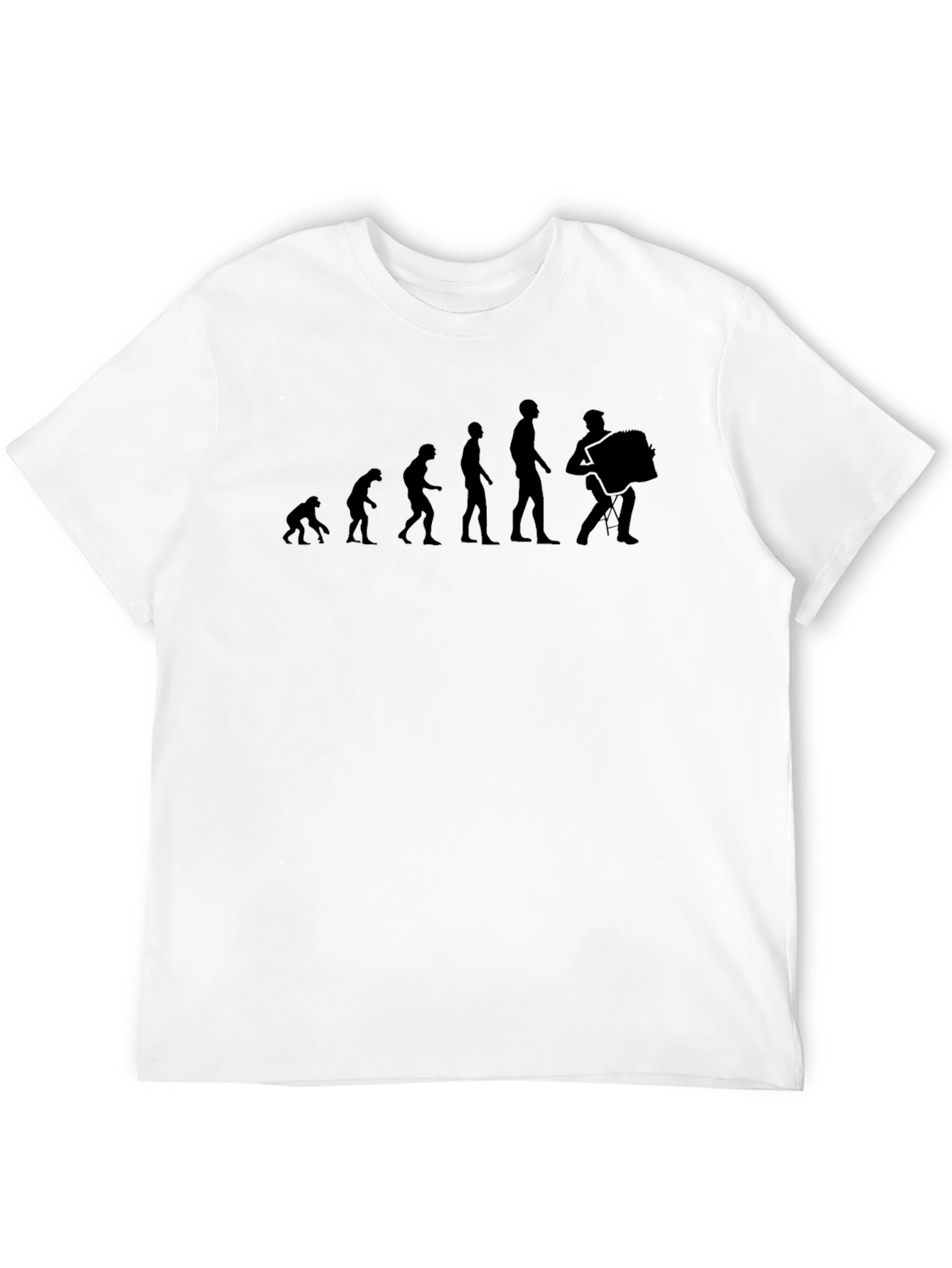 Black Accordion Evolution T-Shirt - Black view 12