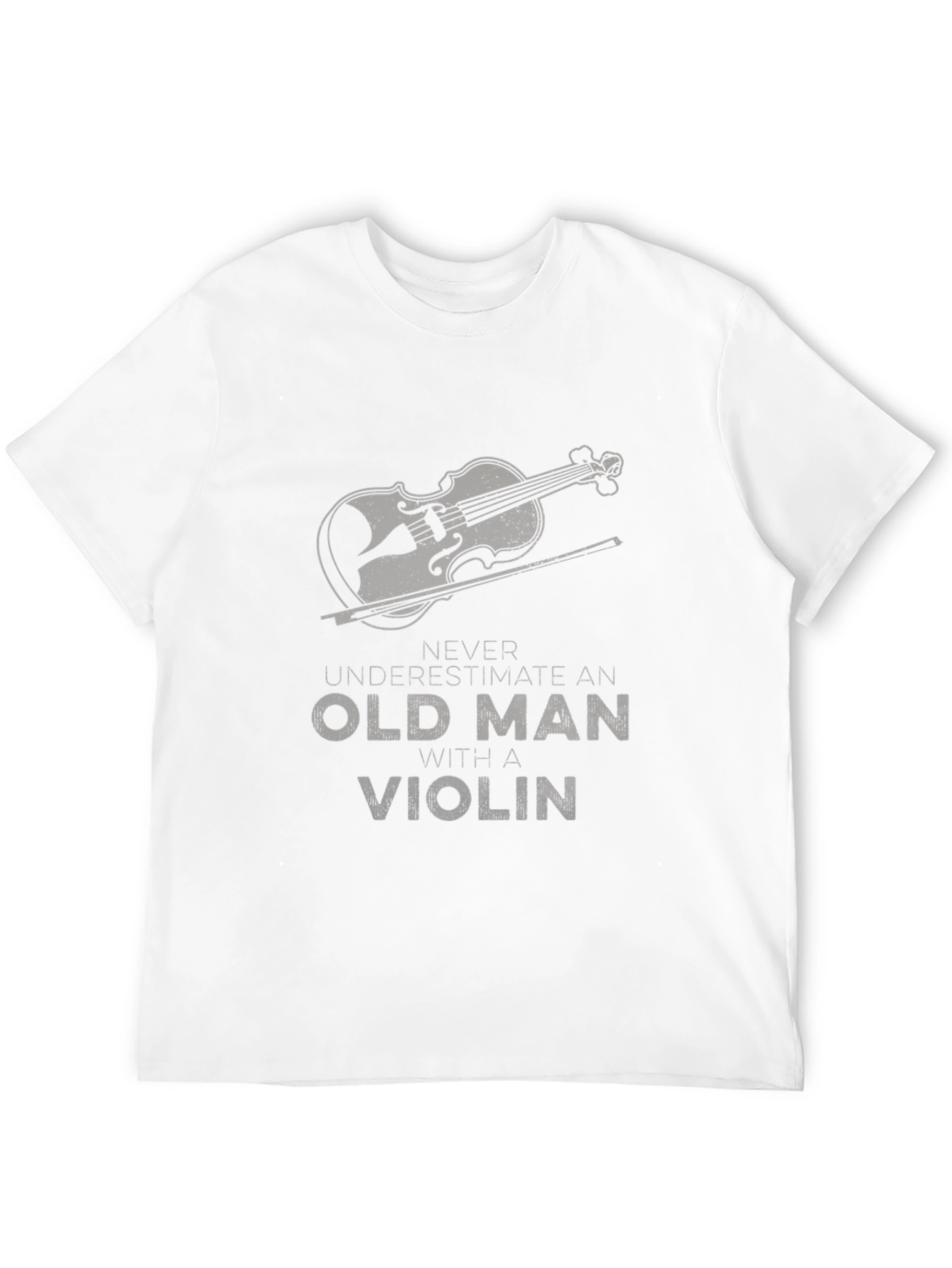 Black Old Man Violin T-Shirt - Black view 12