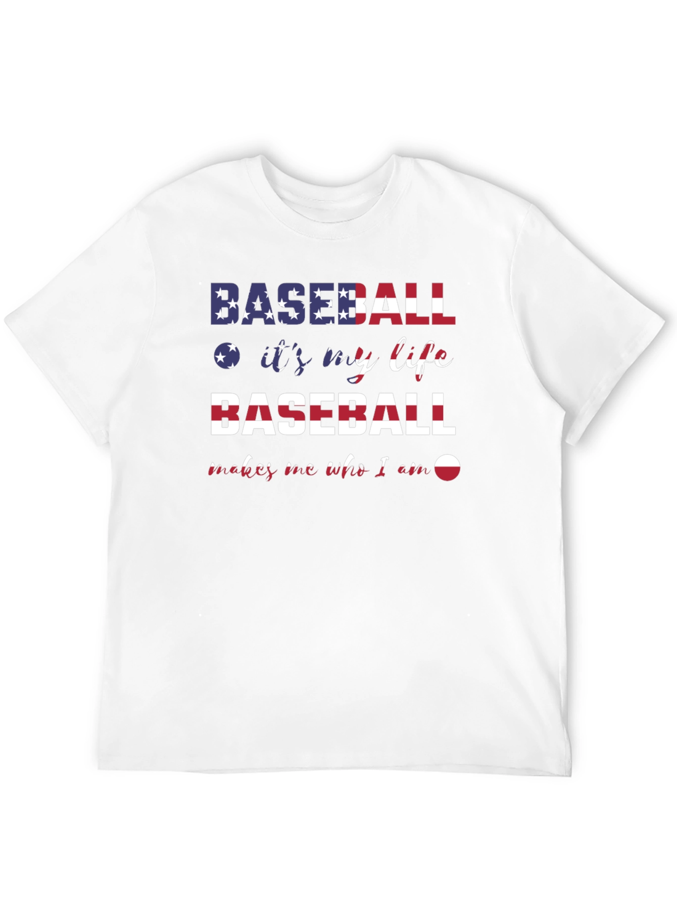 Black Baseball It's My Life T-Shirt view 12