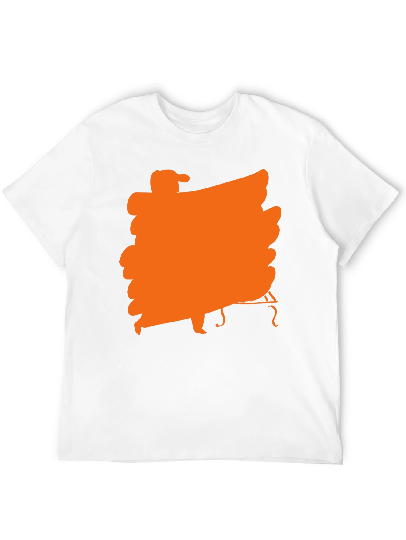 Black Black T-Shirt with Orange Musician Graphic view 12