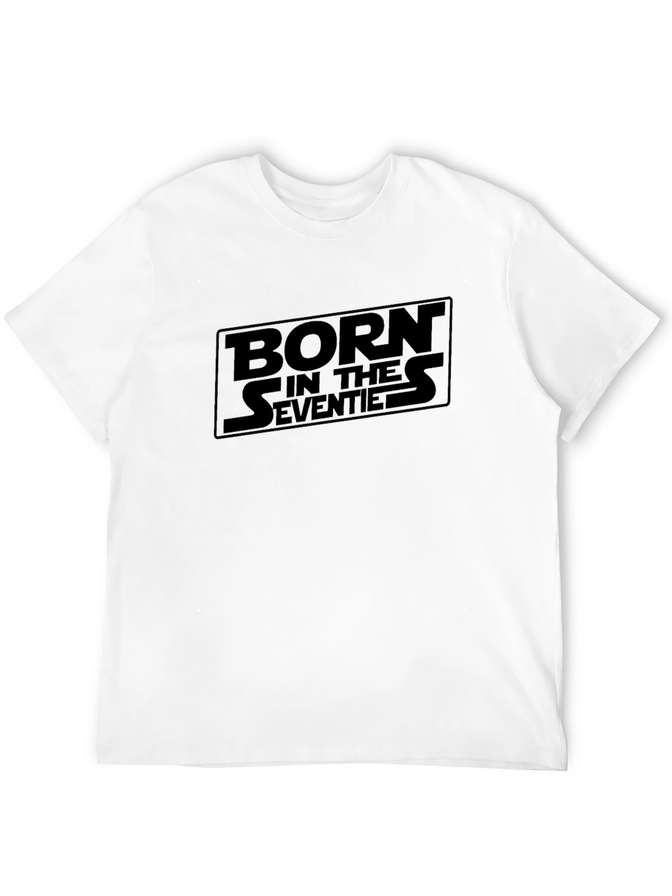 Born in the Seventies Black Graphic Tee - 12