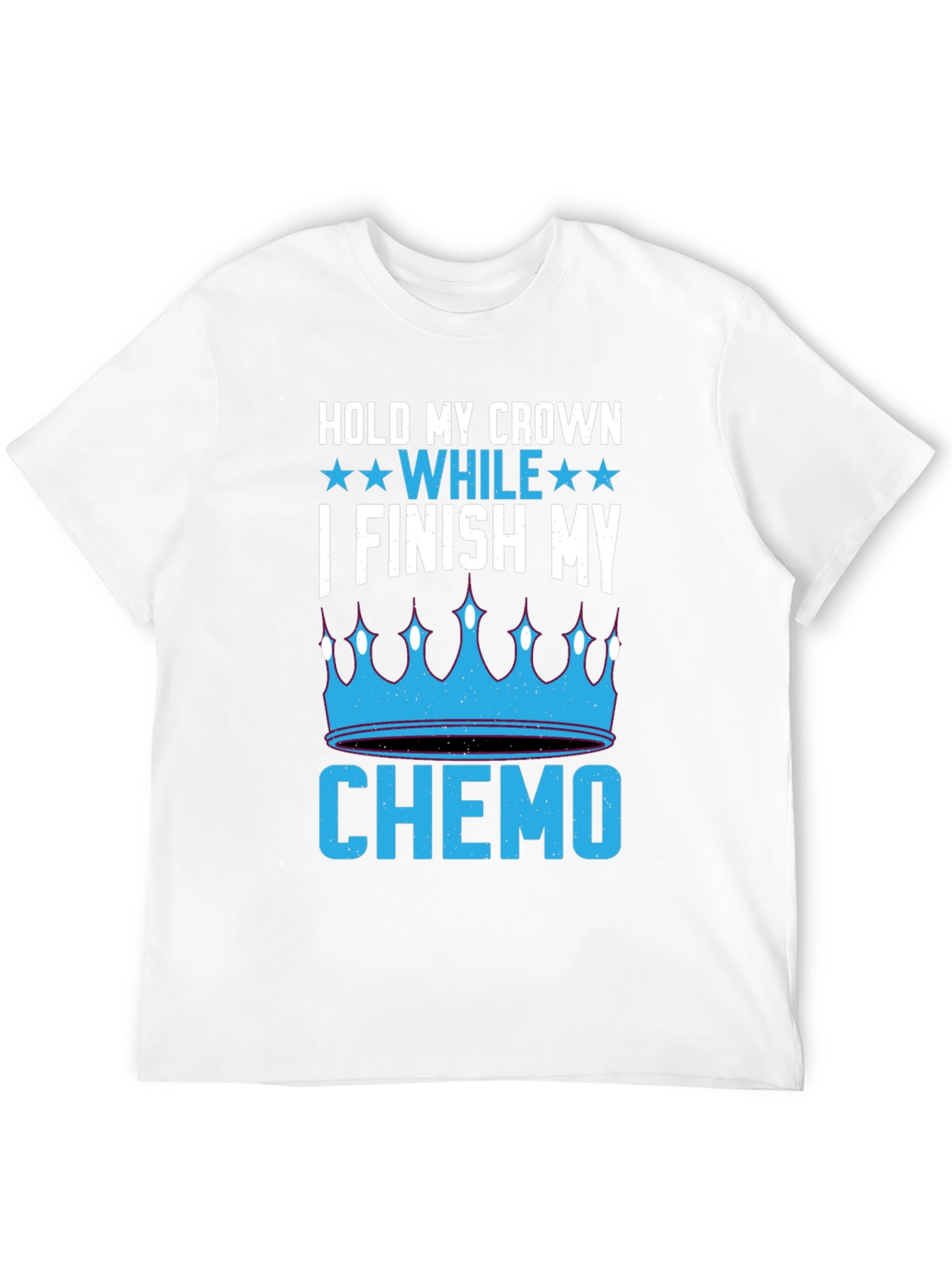 Black Hold My Crown While I Finish My Chemo T-Shirt view 12