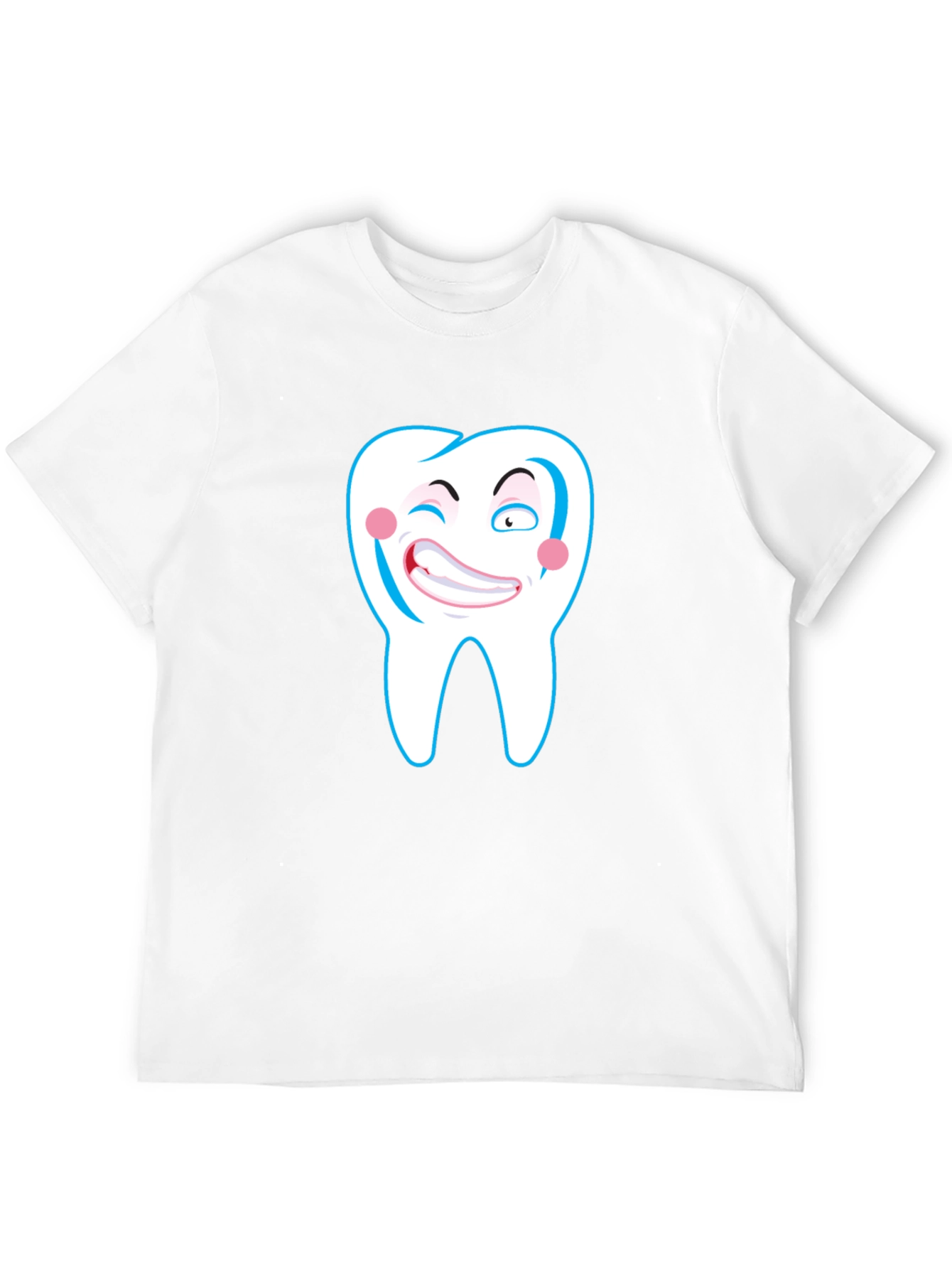 Funny Tooth Graphic Black T-Shirt - 12