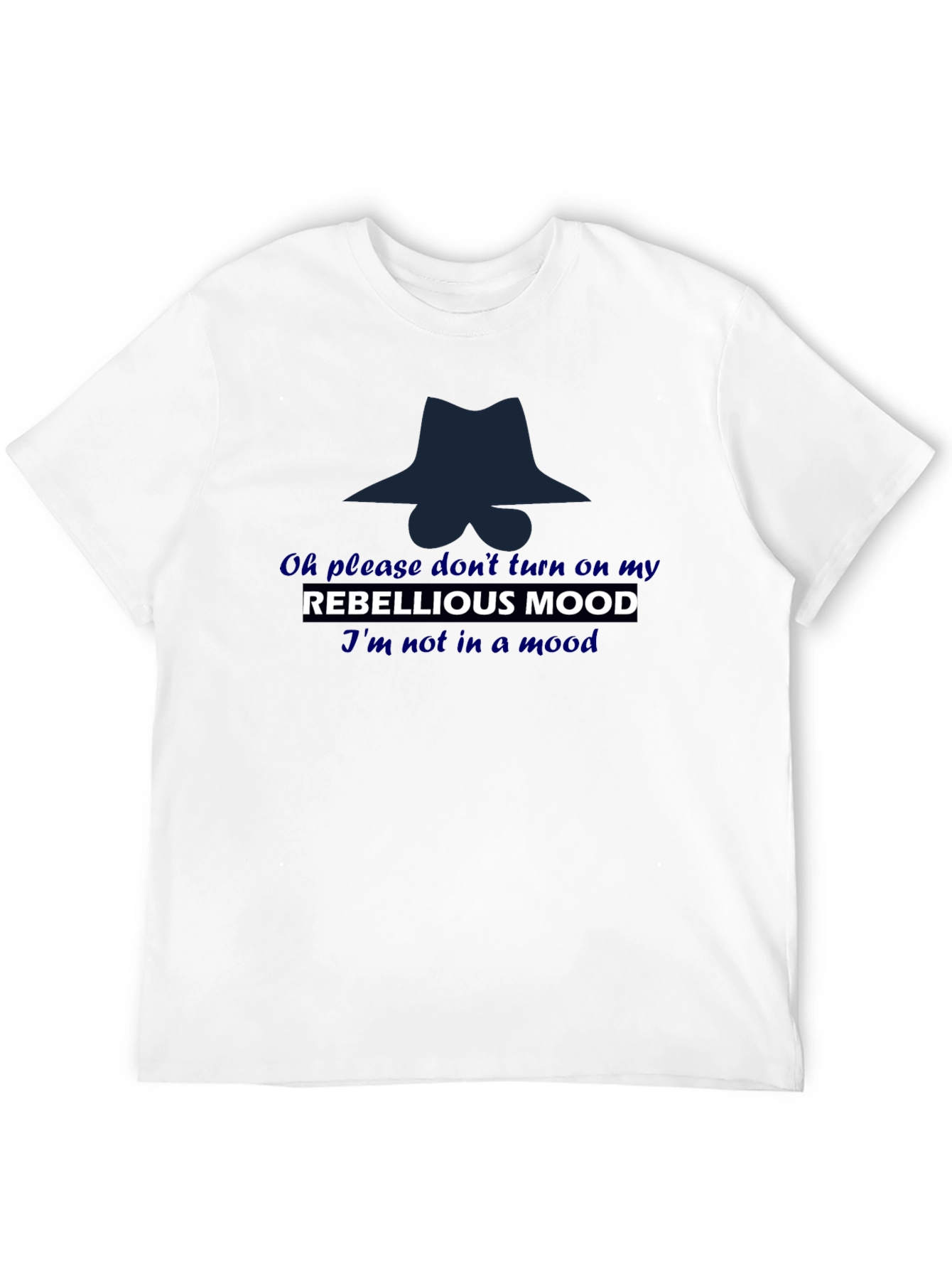 Black Rebellious Mood T-Shirt: Stylish and Fun! view 12