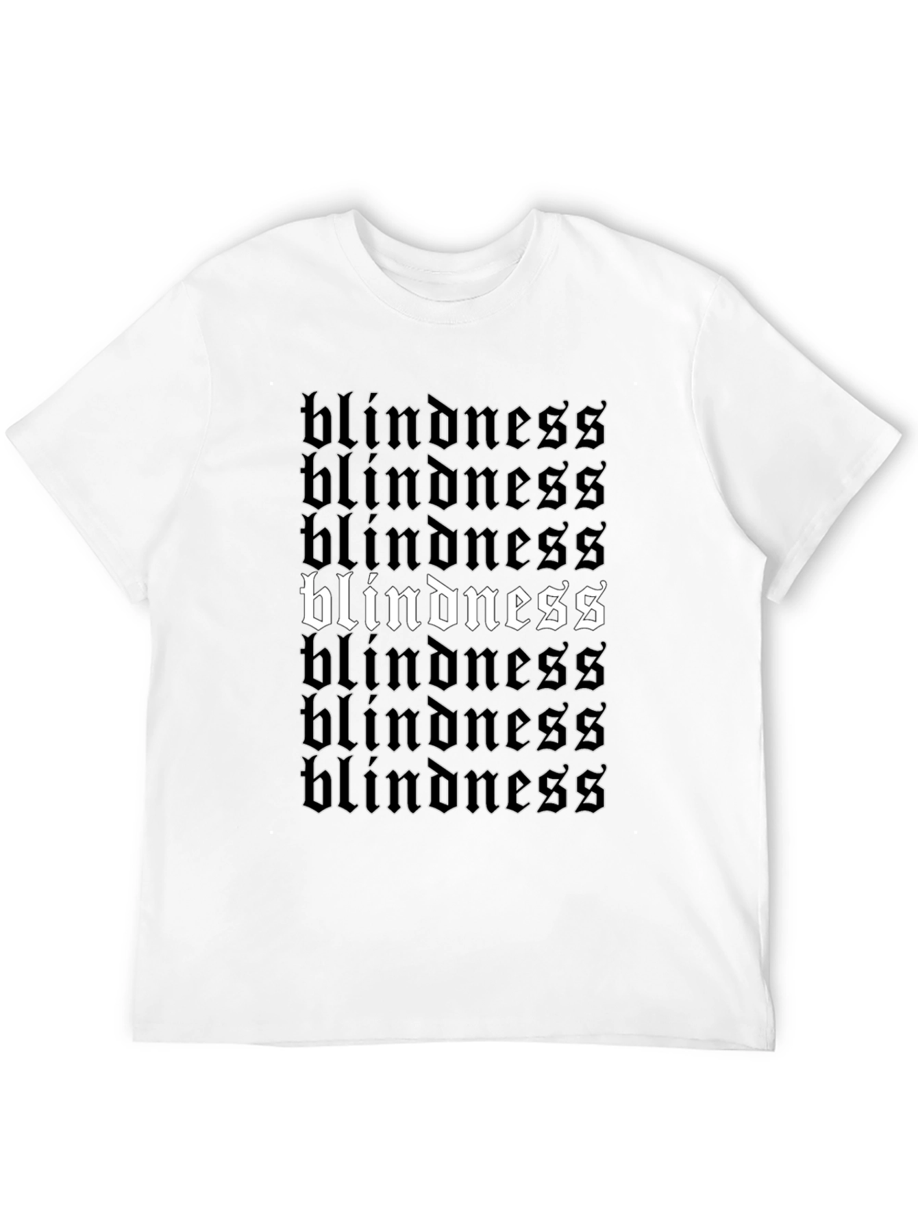 Black Blindness Graphic Tee - Statement T-Shirt view 12