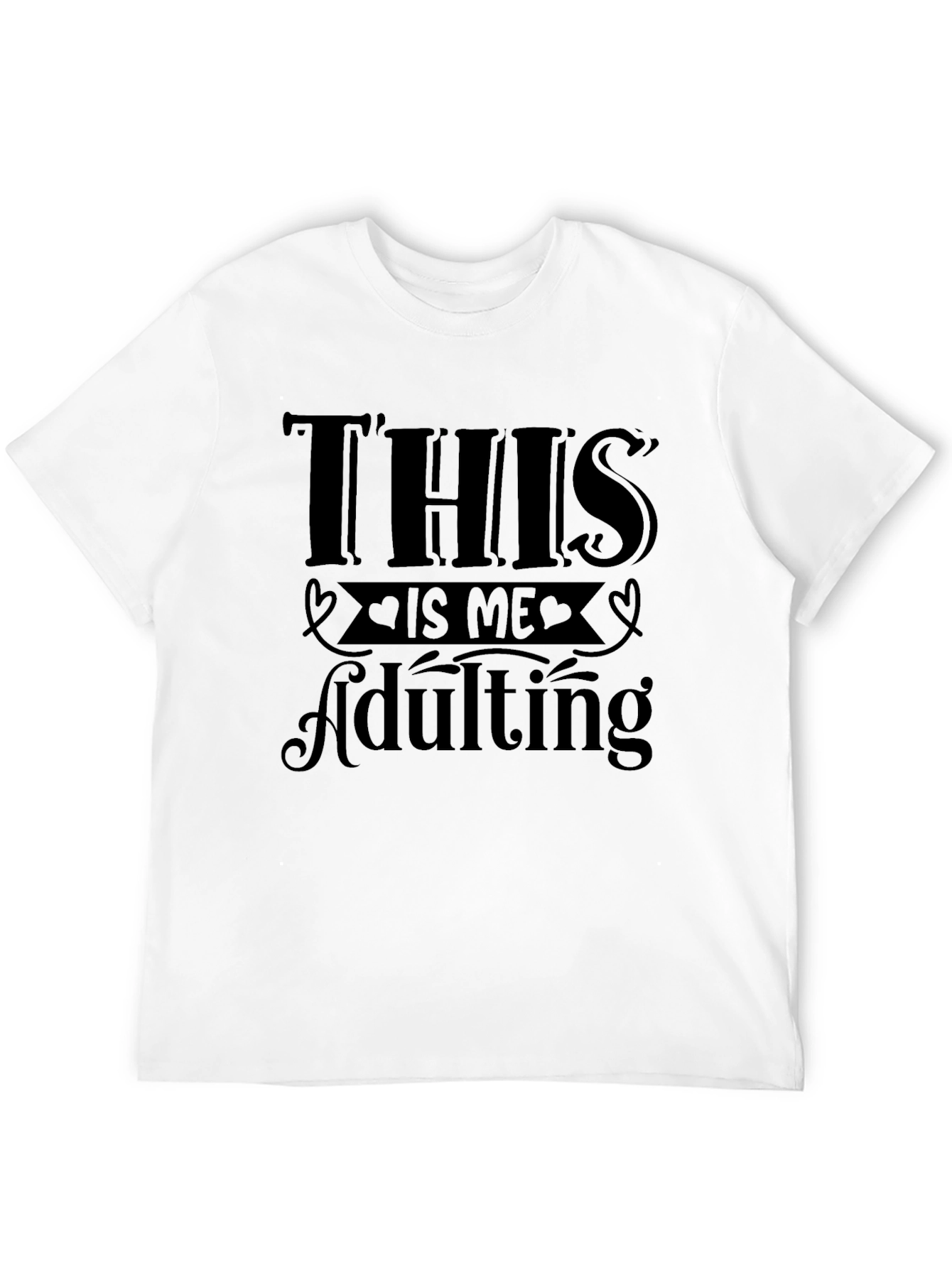 Black This is Me Adulting Graphic T-Shirt view 12