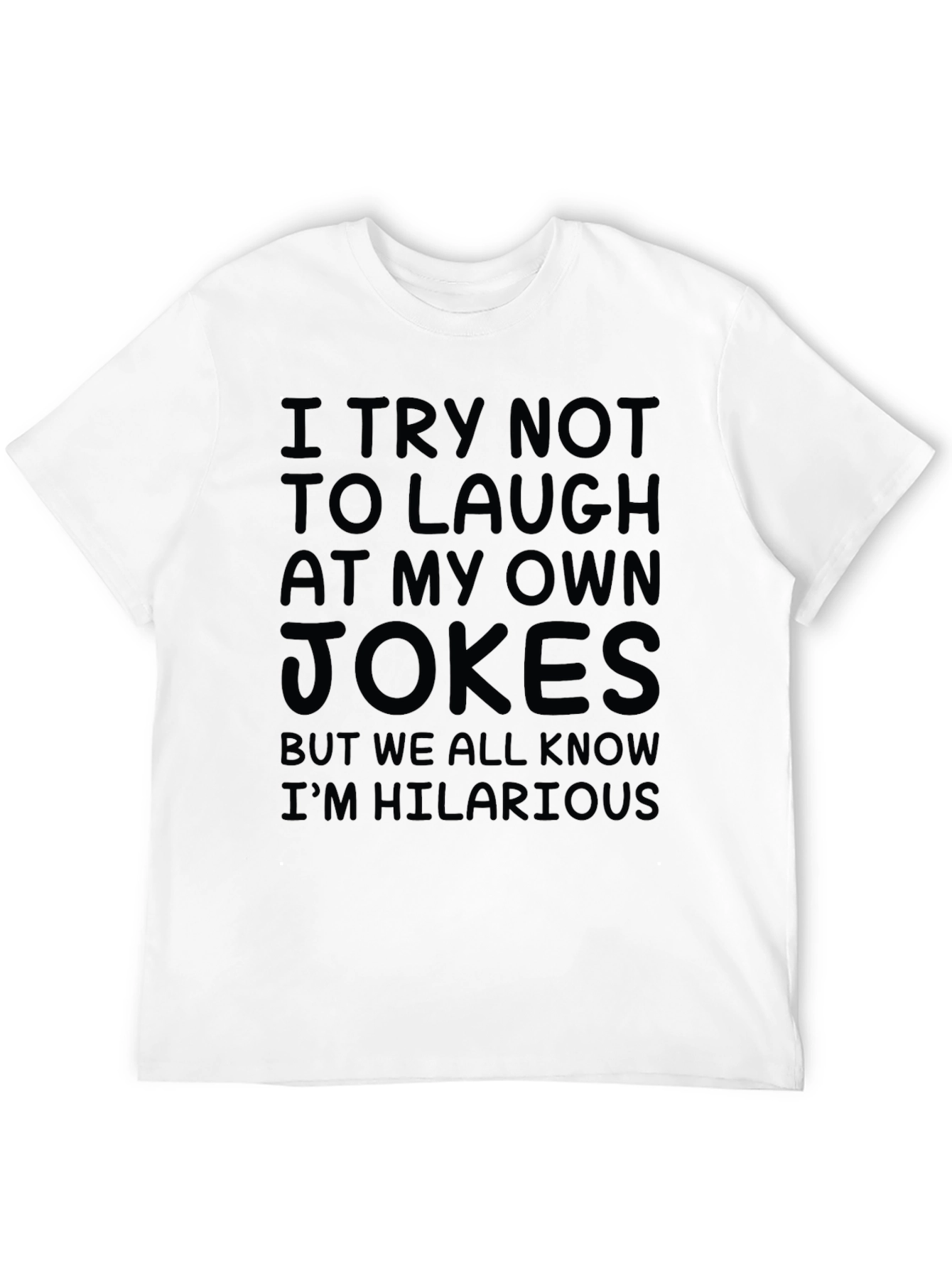 Black Funny Hilarious Jokes Graphic Tee view 12
