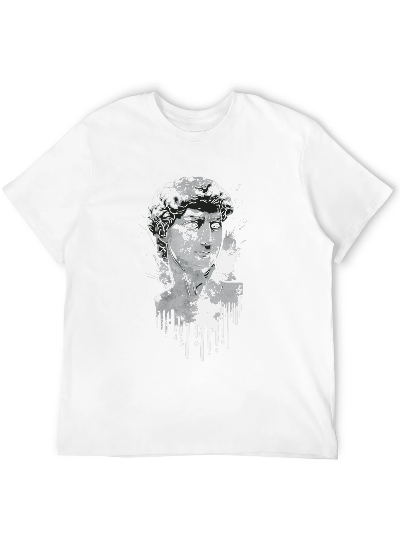 Black David Statue Graphic Tee - Modern Art Shirt view 12