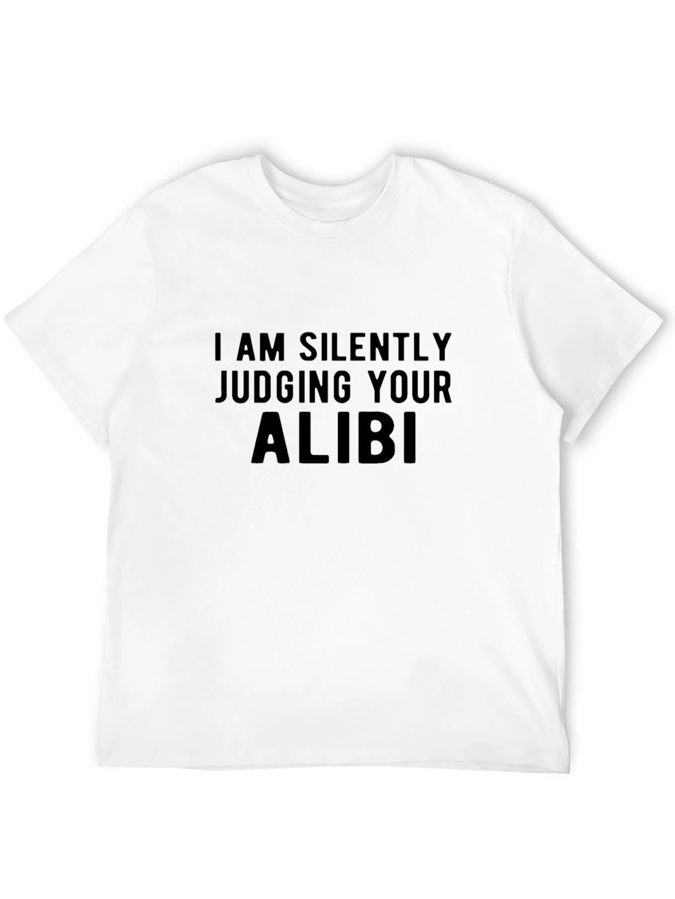 Black Judging Your Alibi Graphic Tee view 12