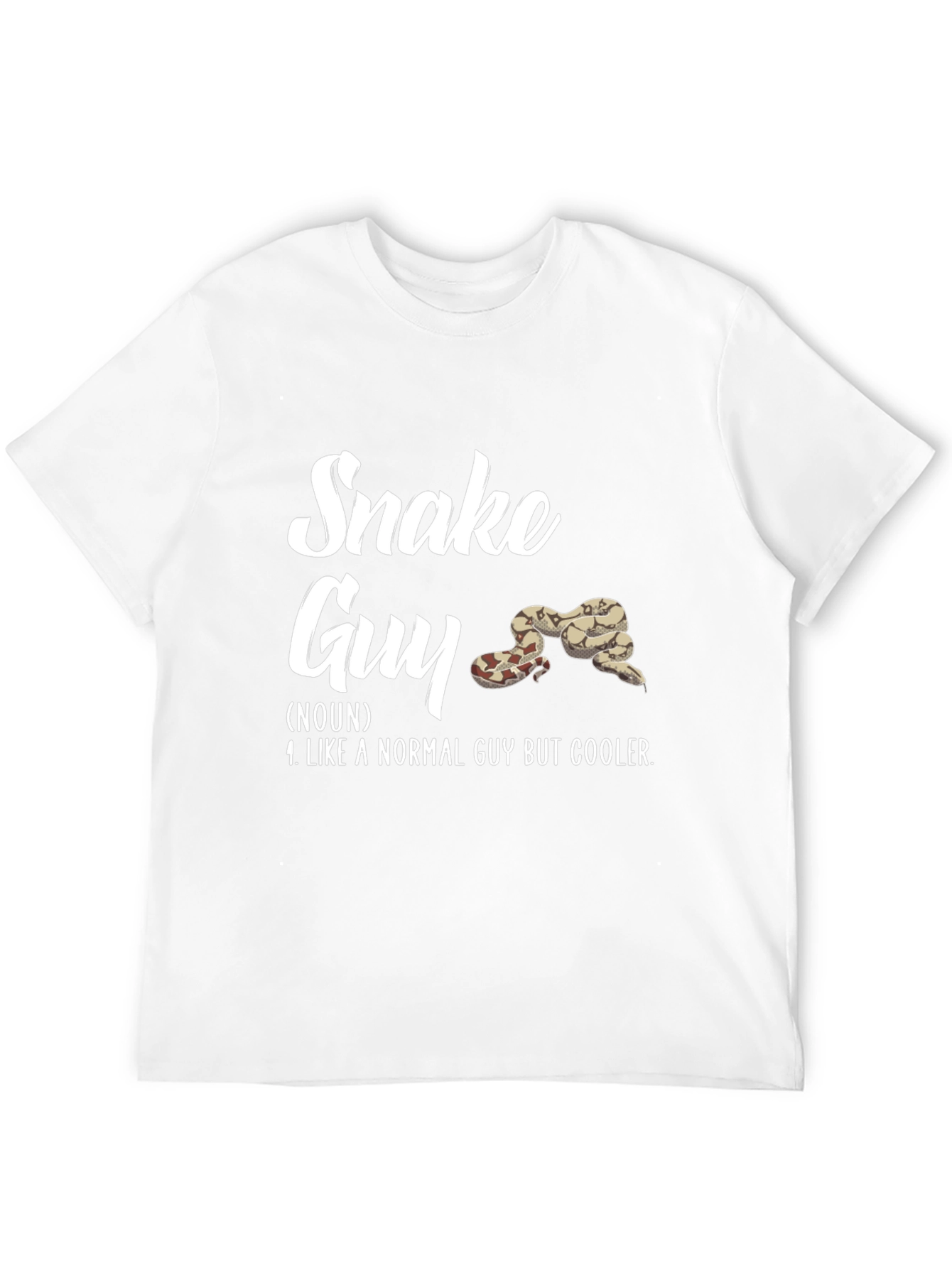 Black Snake Guy Definition T-Shirt - Cool Reptile Lover Tee view 12