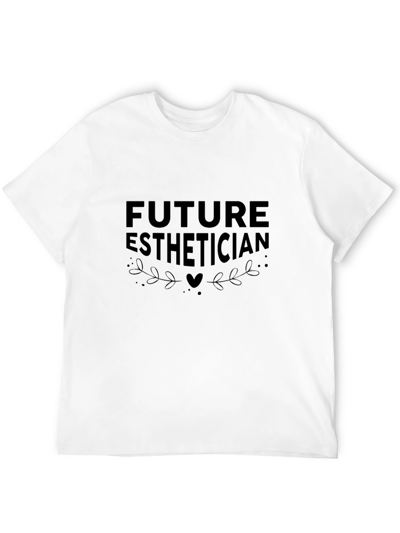 Black Future Esthetician Black Graphic T-Shirt view 12