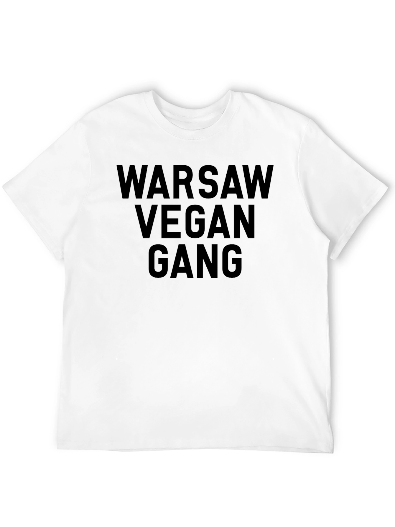 Black Warsaw Vegan Gang T-Shirt - Bold Statement Tee view 12
