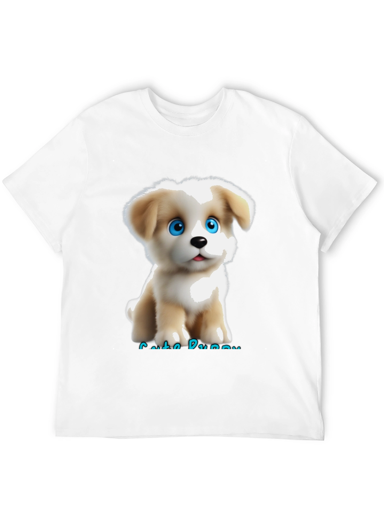 Black Cute Puppy Graphic T-Shirt view 12