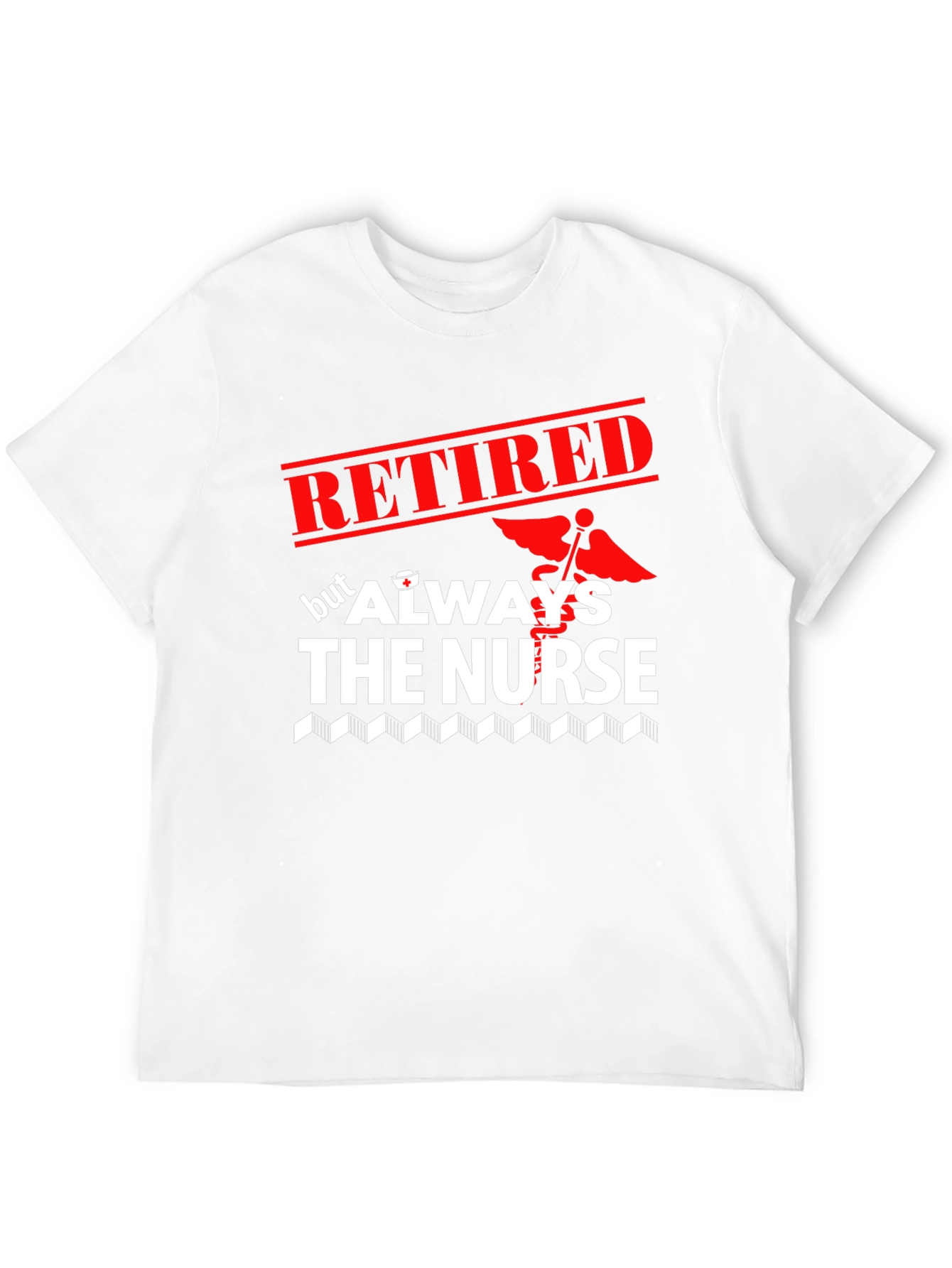 Black Retired Nurse T-Shirt - Always The Nurse view 12